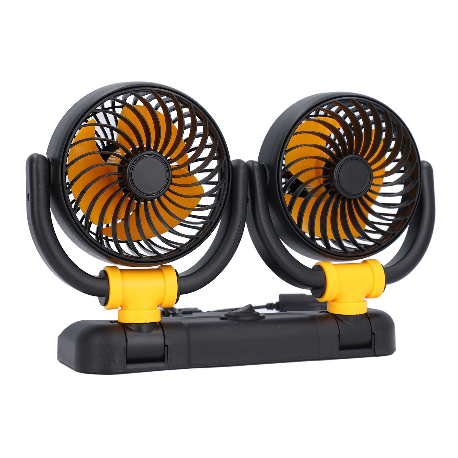 Ventilateur voiture 2 vitesses 360° 12VDC portable