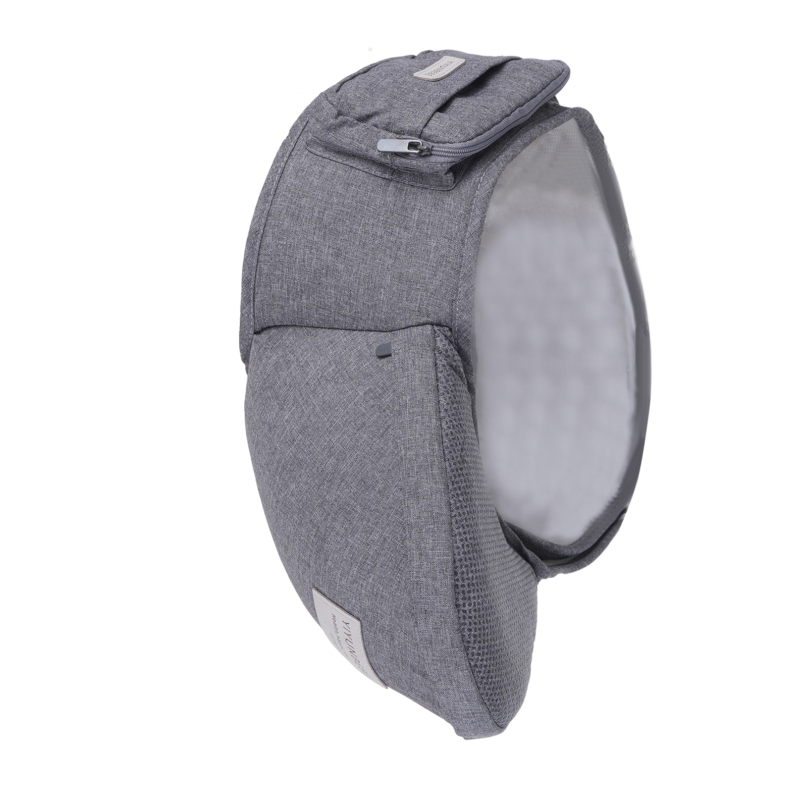 Porte-bébé ergonomique hanche, ceinture ajustable, gris