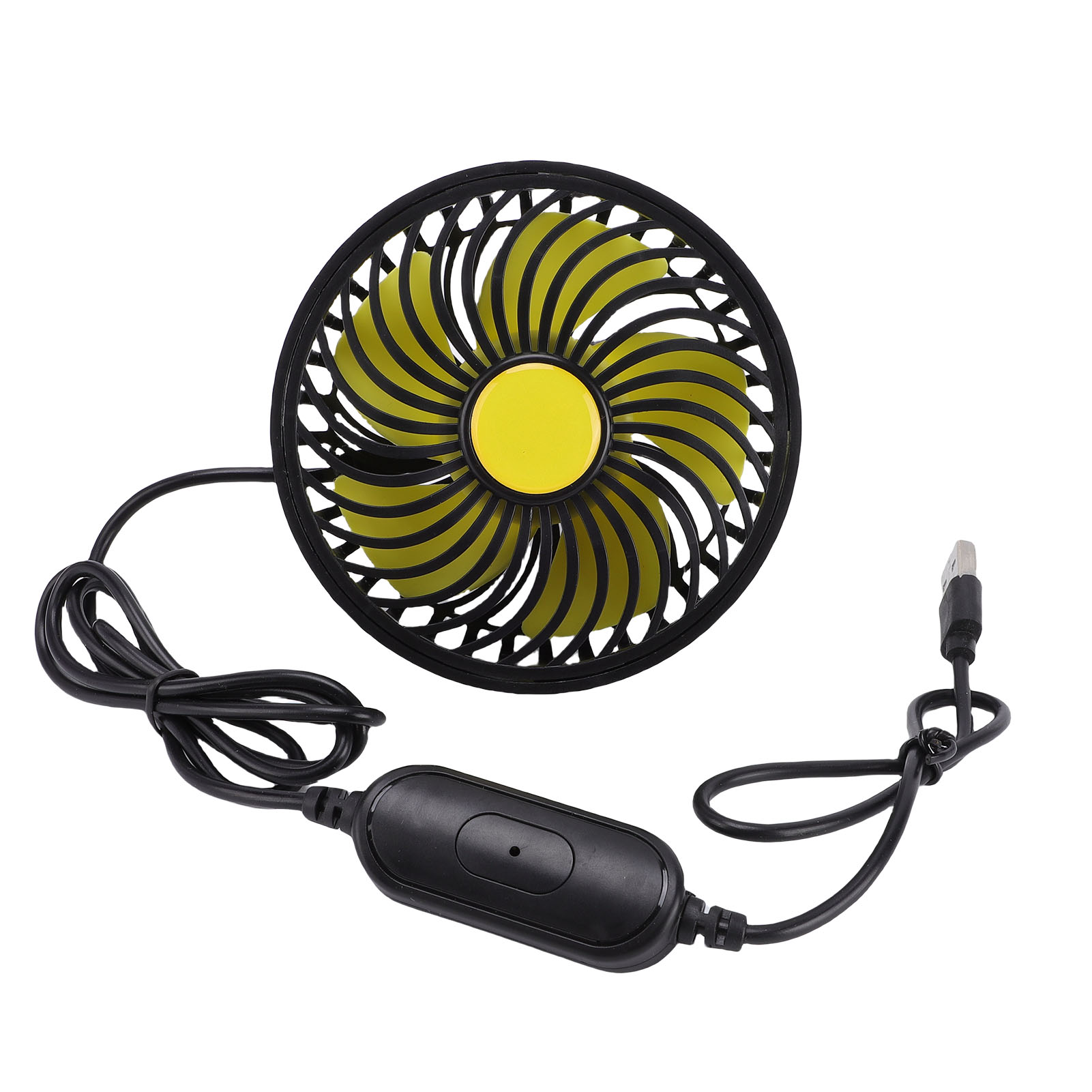 Ventilateur auto USB rotatif 360° 18ft/s 3500RPM