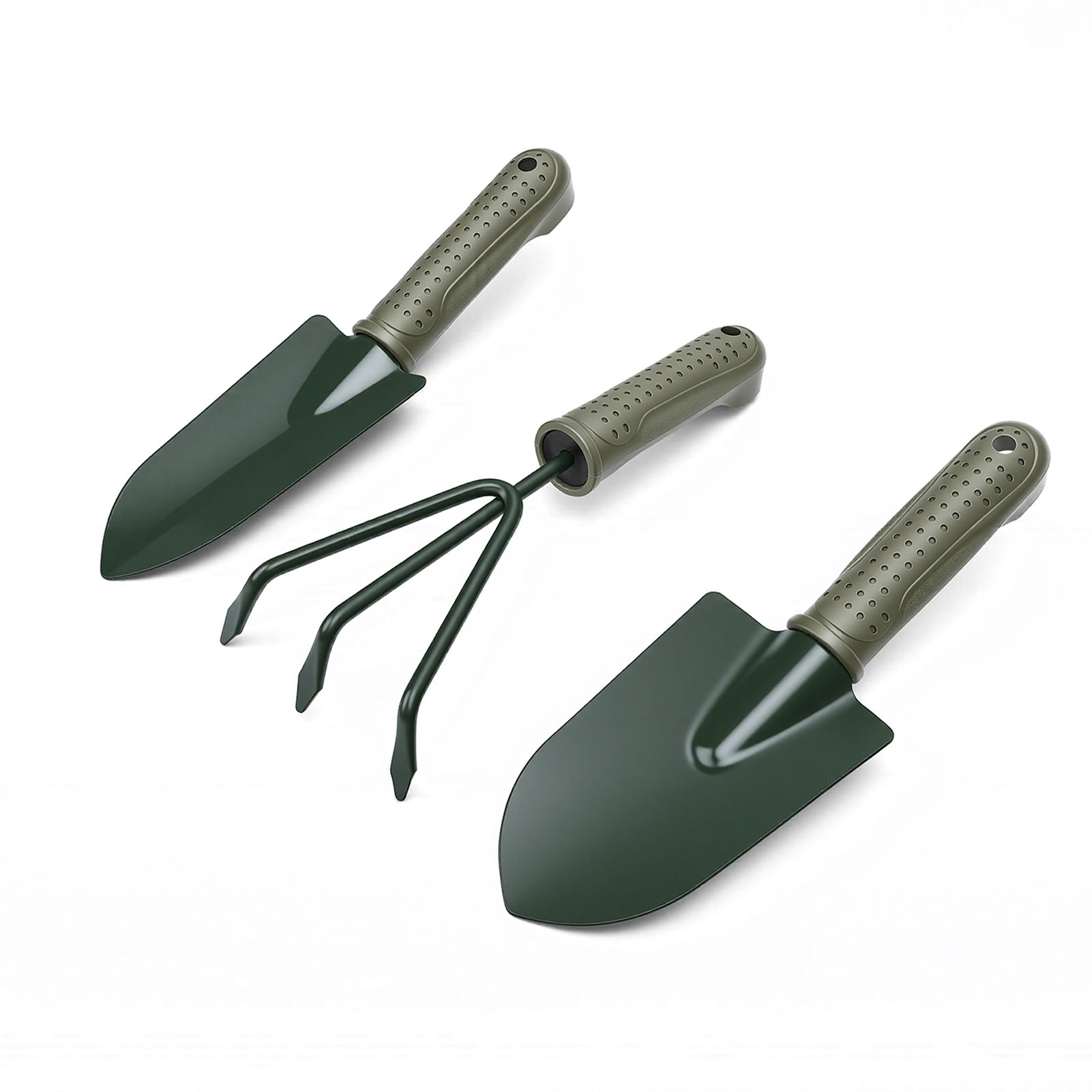 Ensemble outils jardin shovel râteau 3 dents sac