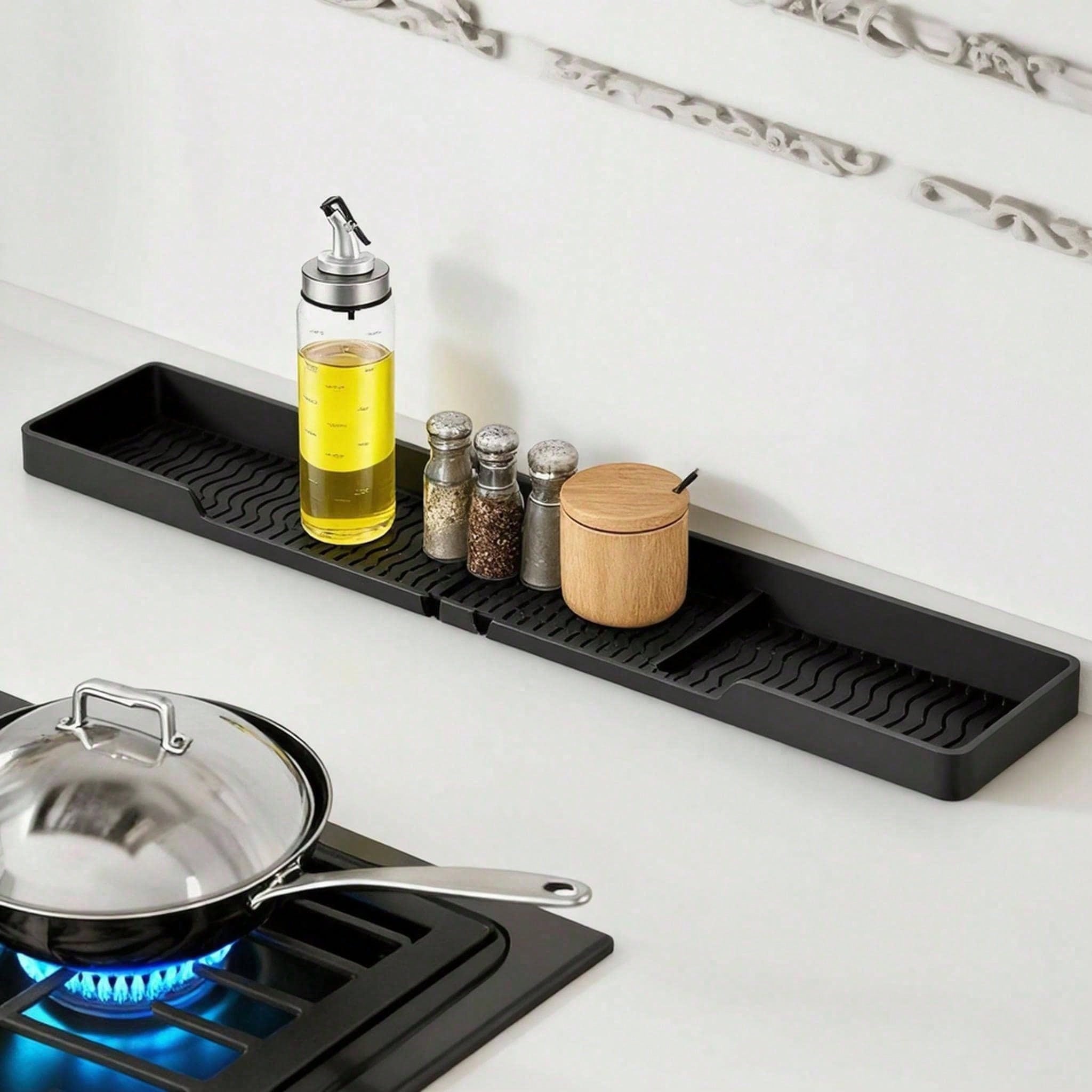 Grille rangement four 30 po anti-chaleur économe espace