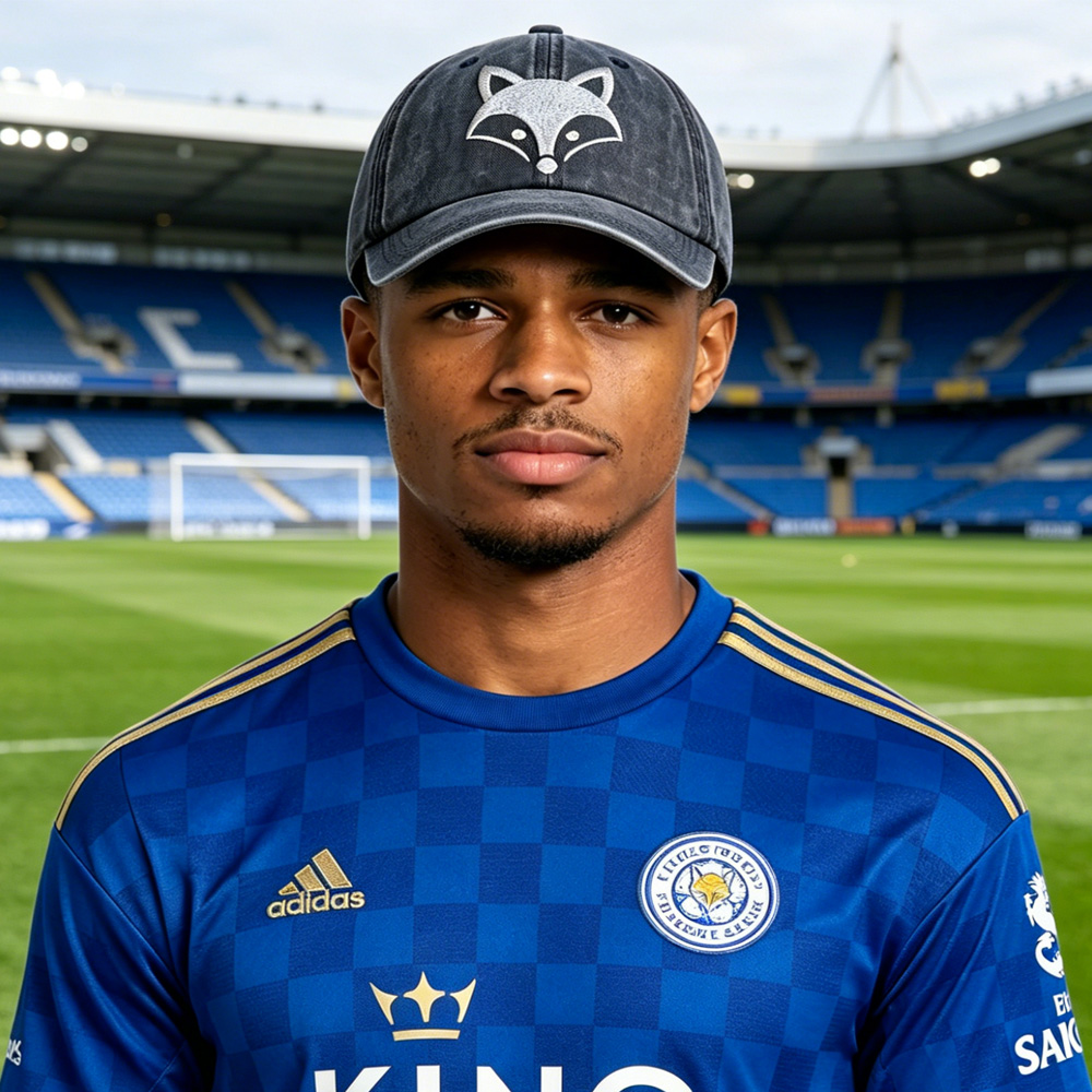 2pcs Casquette Baseball Brodée Renard, Leicester City Coupe Mondiale Soccer