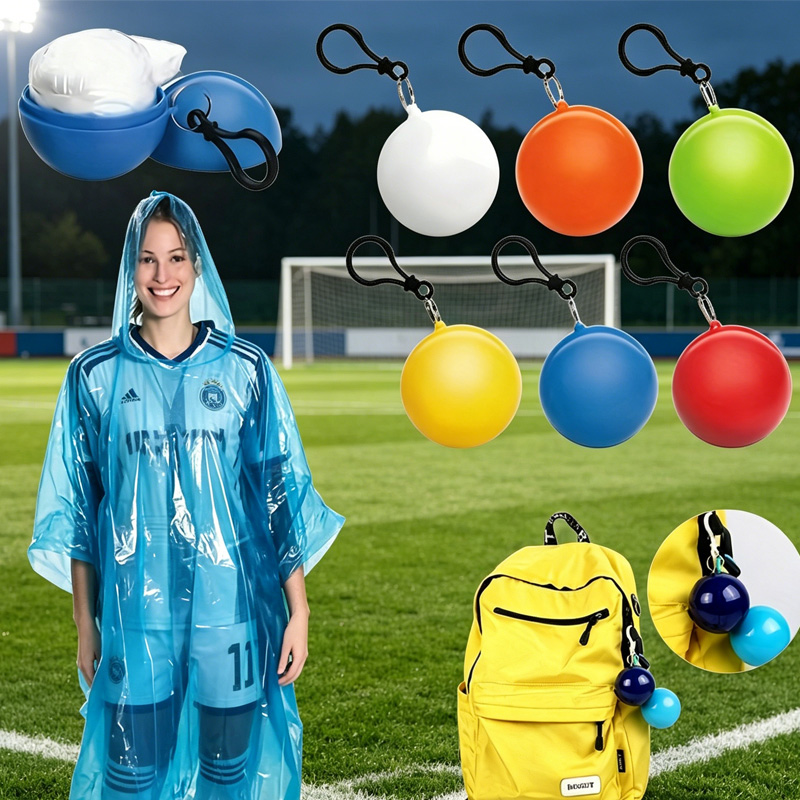 Poncho de pluie adulte 2 balles couleurs aléatoires