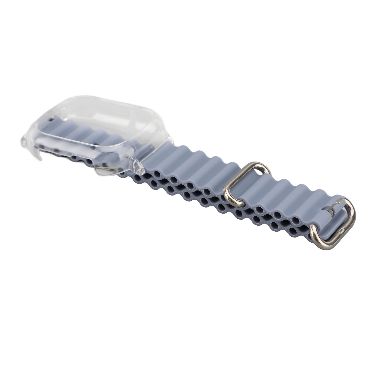 Bracelet montre silicone transparent lavande série 4