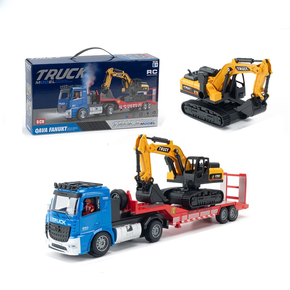 Camion Remorque Pelle 1:50 Jouet Véhicule Construction
