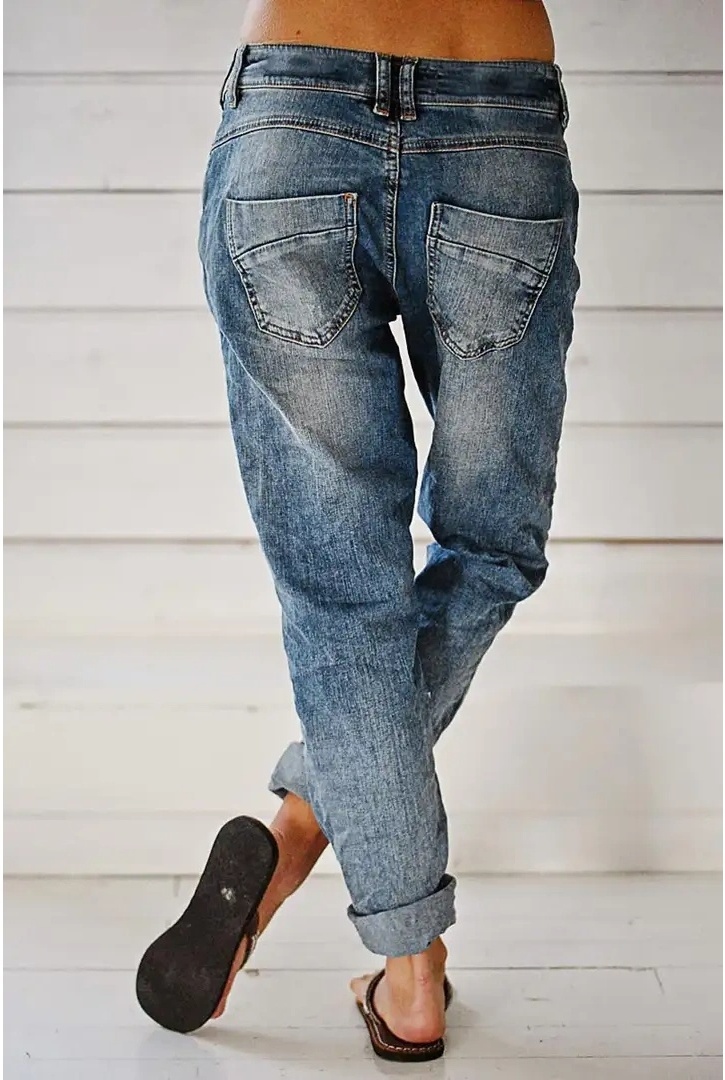 Pantalon Ample Courbé Non-Cuir