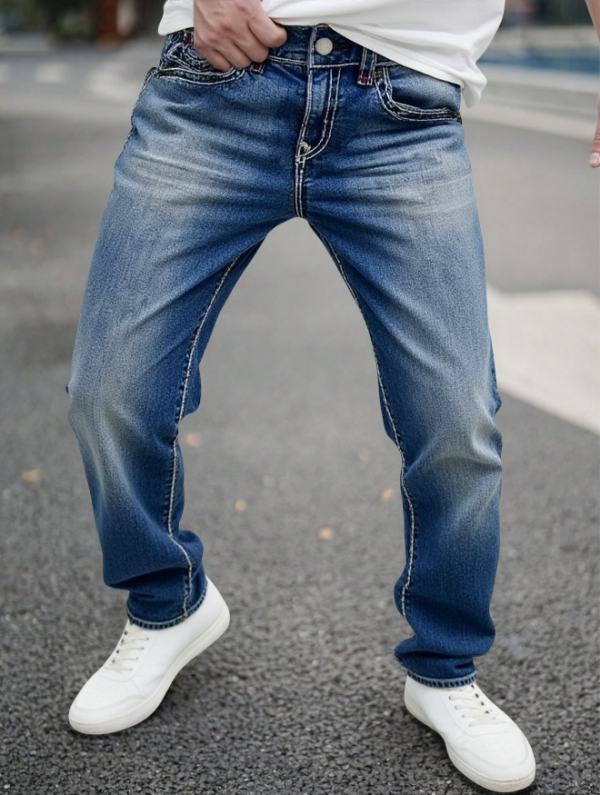 Pantalon droit ample non doublé femme