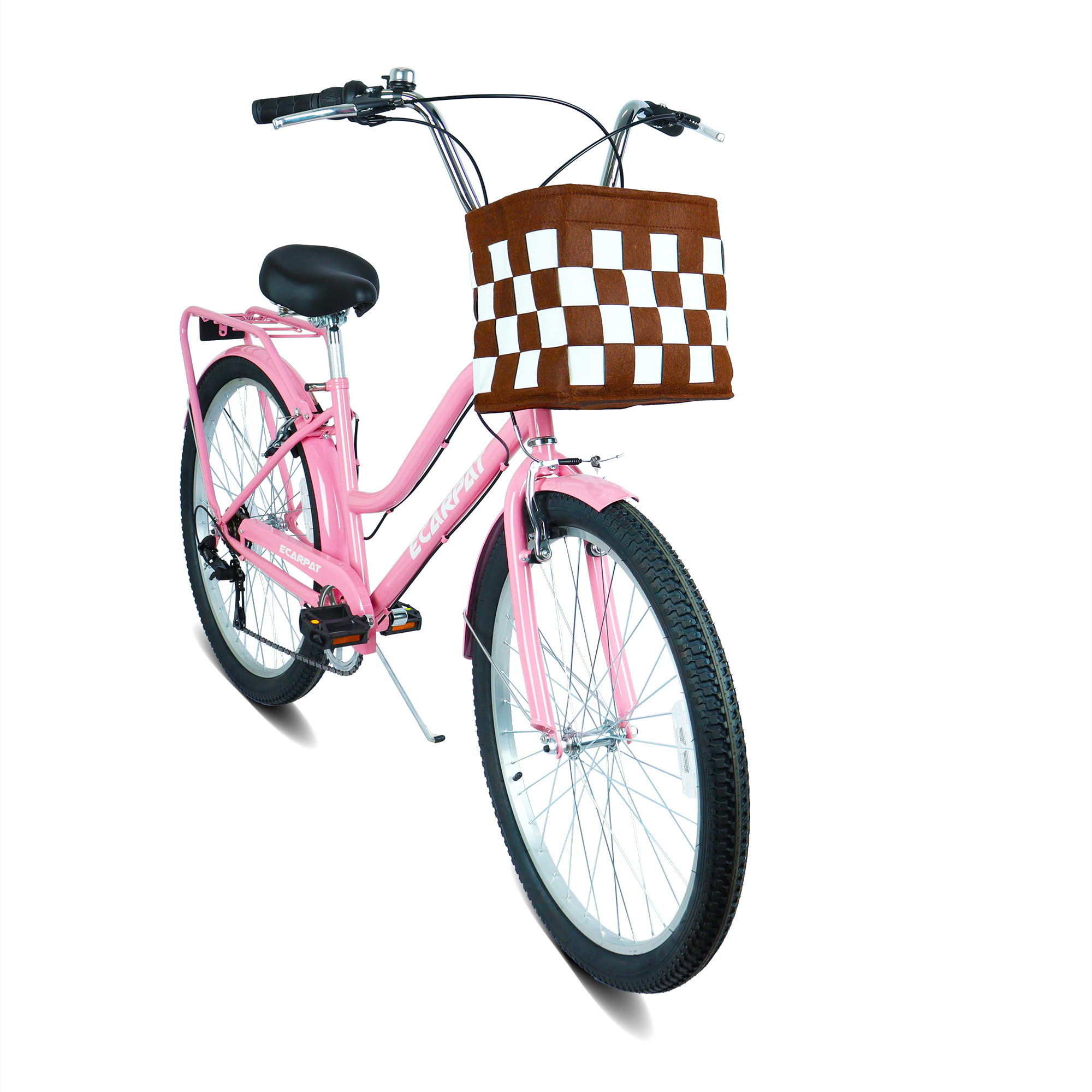 Vélo ville 26 po, 7 vitesses, cadre acier, freins V, avec cadenas