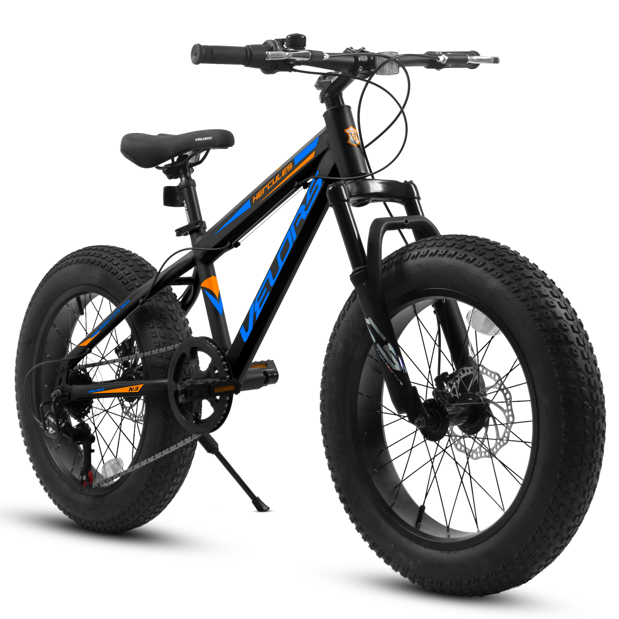 V20235 Vélo fat tire 20 po, 7 vitesses, freins disque, suspension