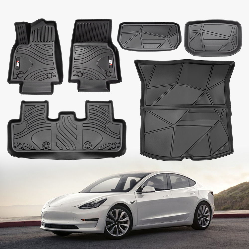 Tapis Tesla Model Y 2021-2022 6 pcs TPE imperméable