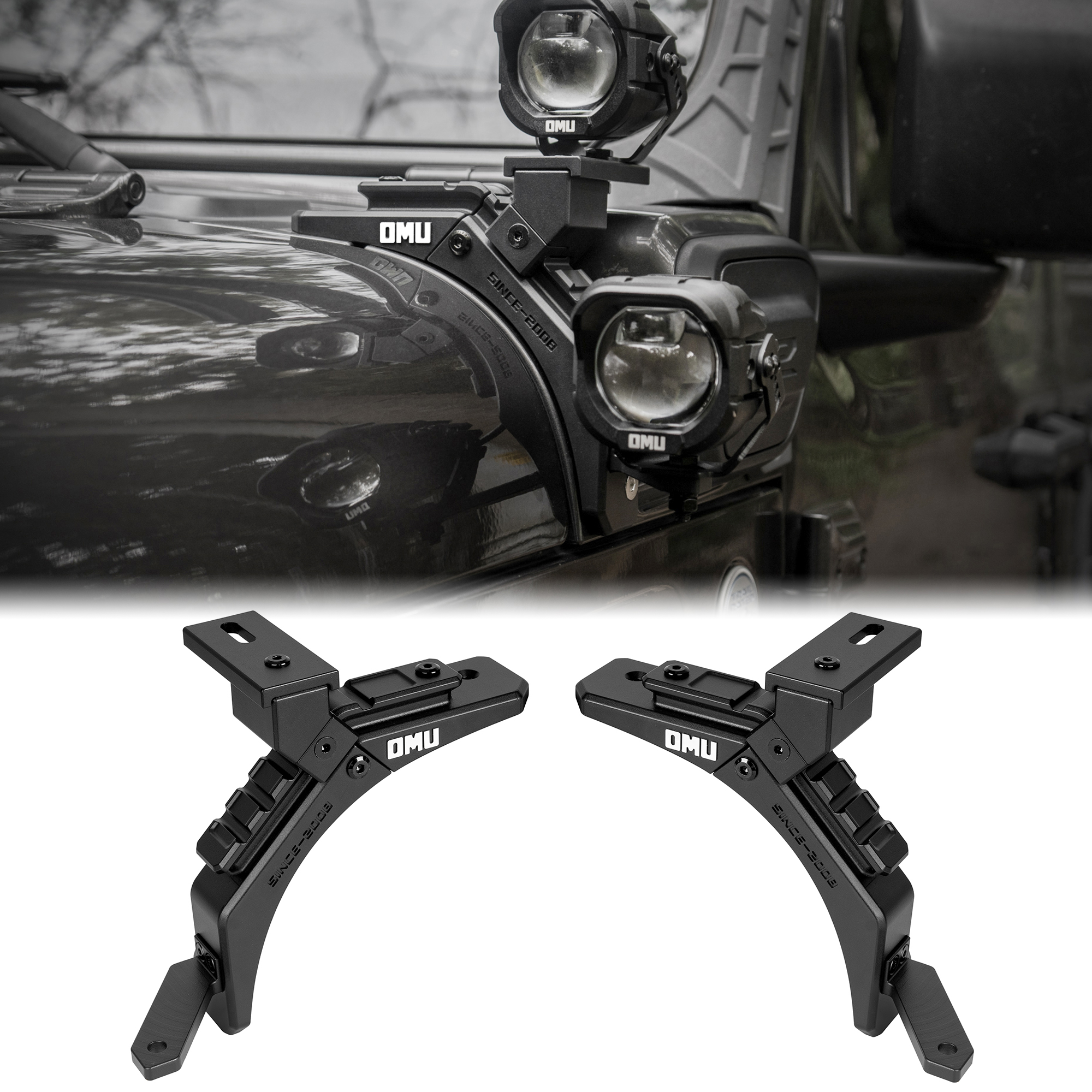 Système lumière A-Pilier OMU Genesis Jeep Wrangler