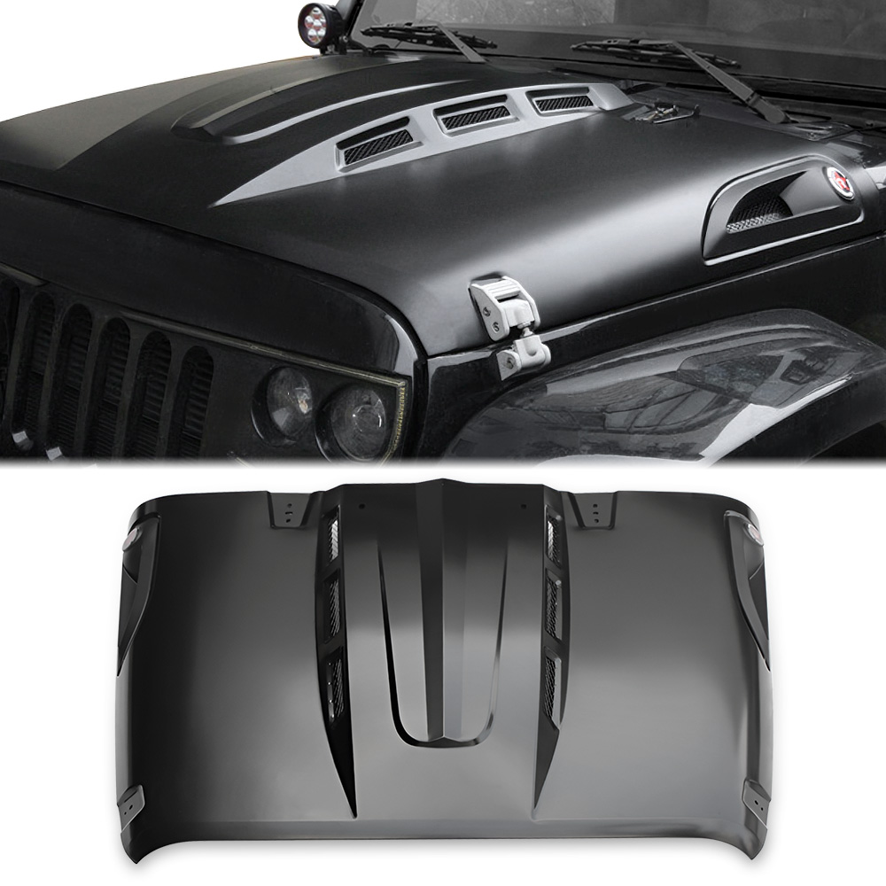 Capot Avenger compatible Wrangler JK 2007-2017 noir