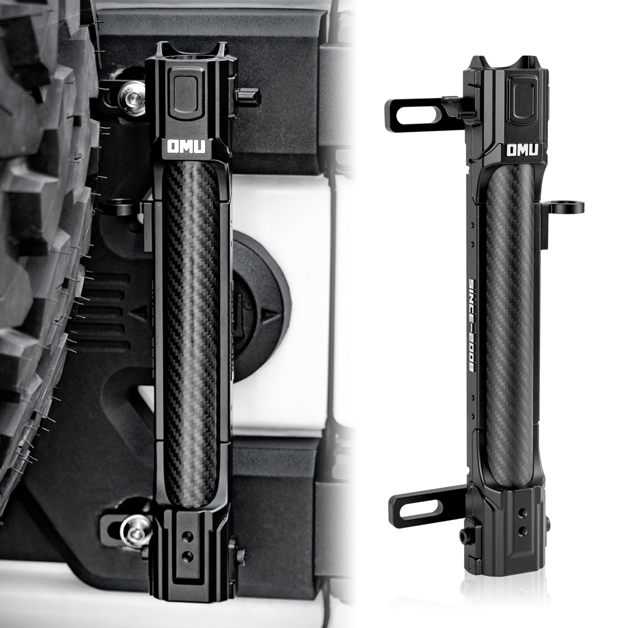 OMU support porte-drapeau aluminium Jeep Wrangler JK 2007-2017 JL2018