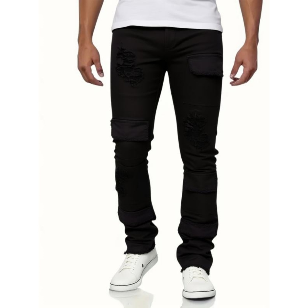 Pantalon évasé extensible