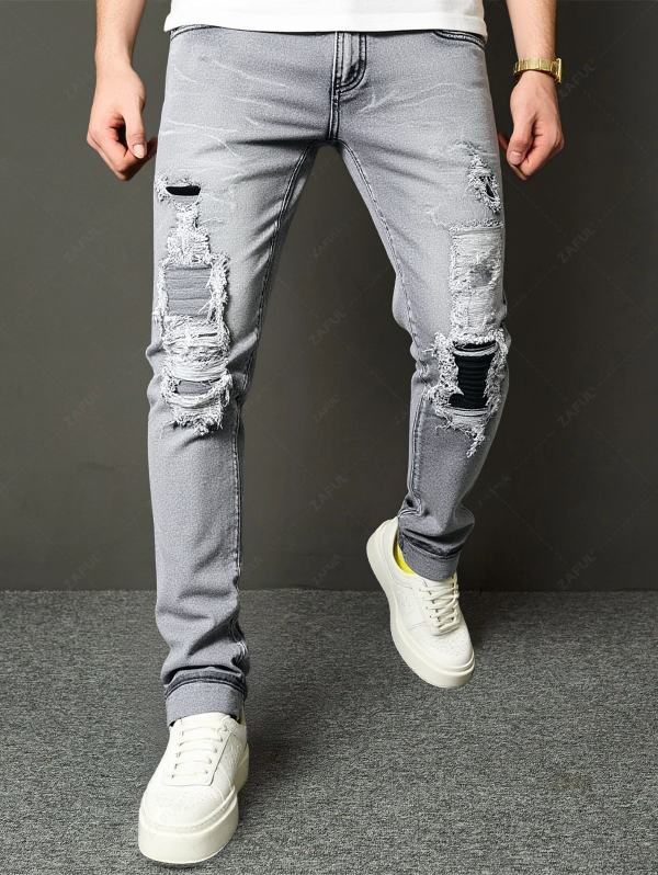 Shanxi Pantalon droit extensible mince