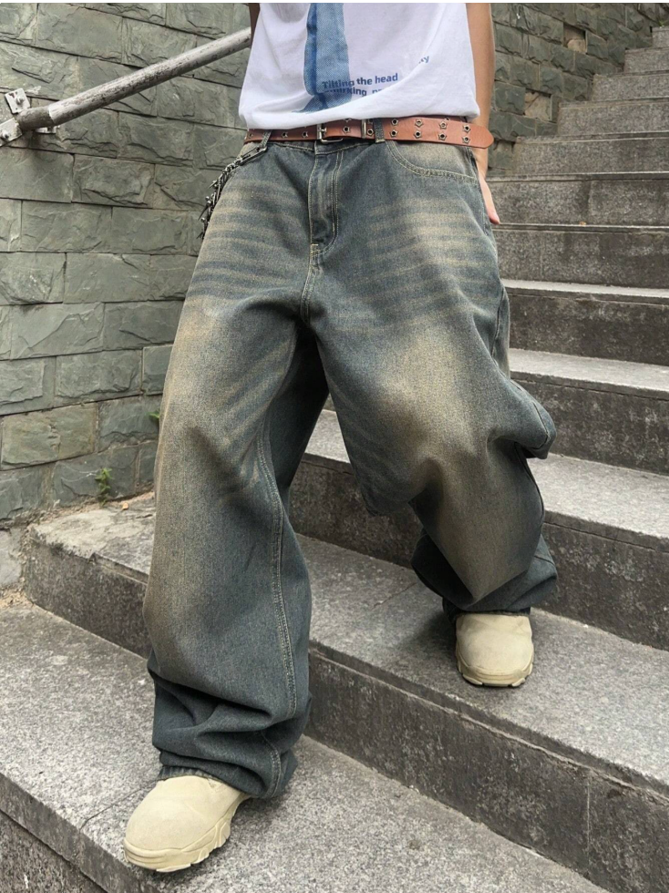 Pantalon droit ample sans doublure