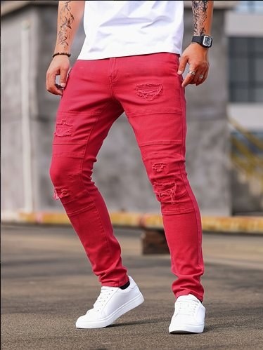 Pantalon Shanxi stretch slim droit