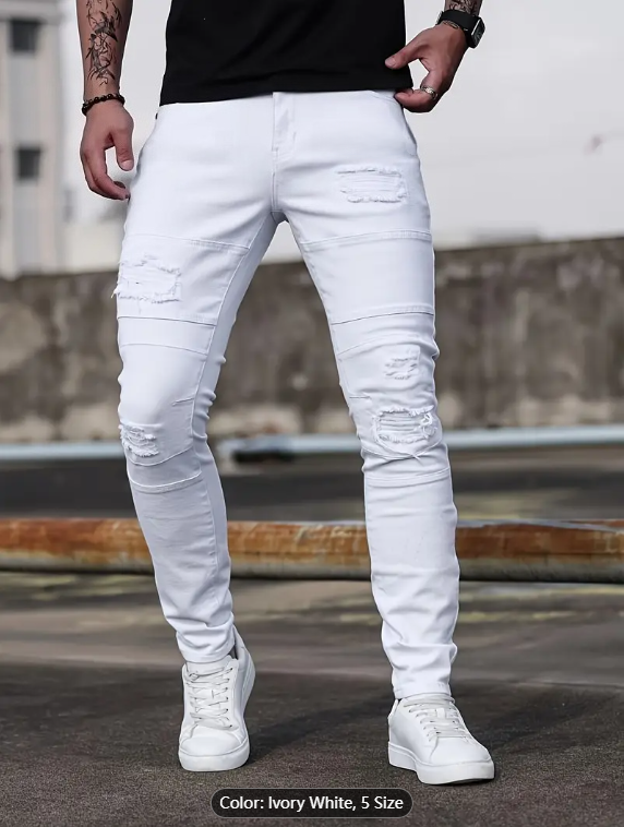 Pantalon droit mince extensible Shanxi