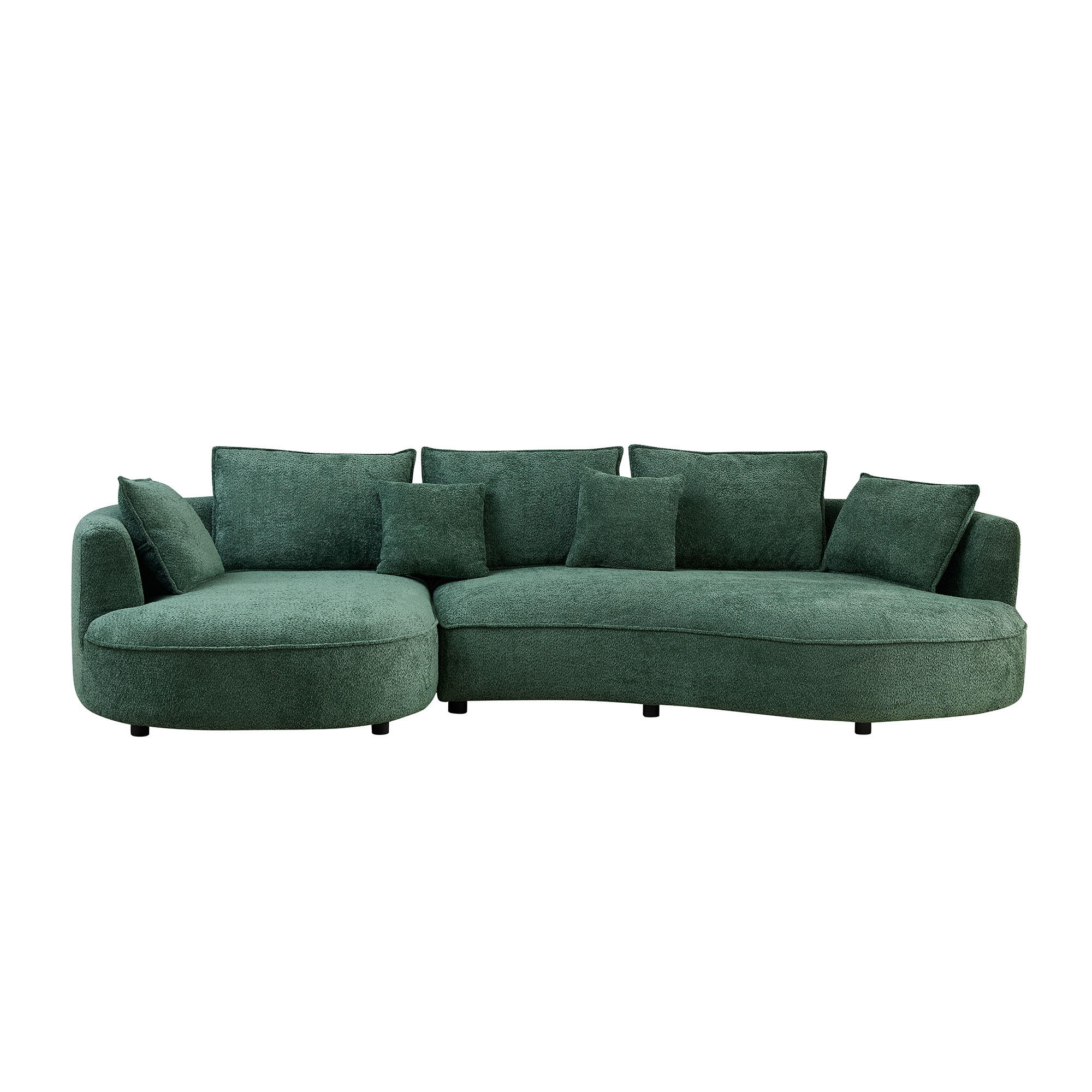 Causeuse surdimensionnée modulable chaise méridienne vert