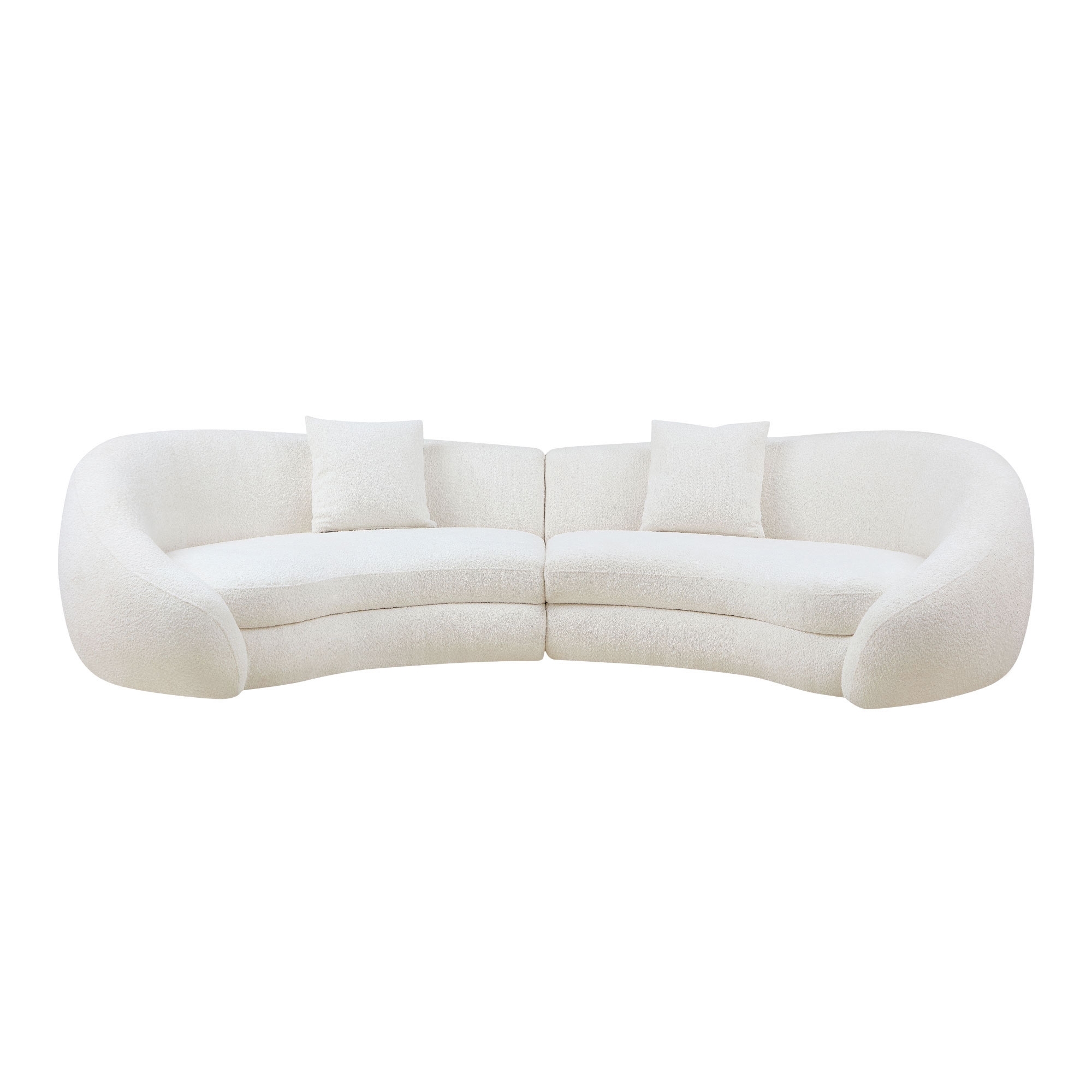 Causeuse courbe design cœur 125.98 blanc