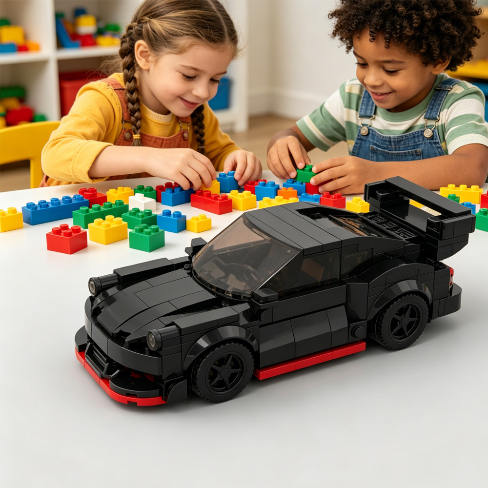 Briques construction voiture noire 321 pcs