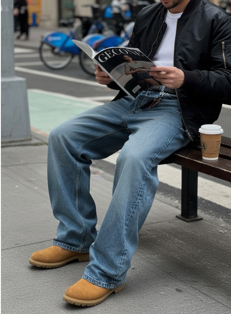 K-Label Pantalon droit sans étirement