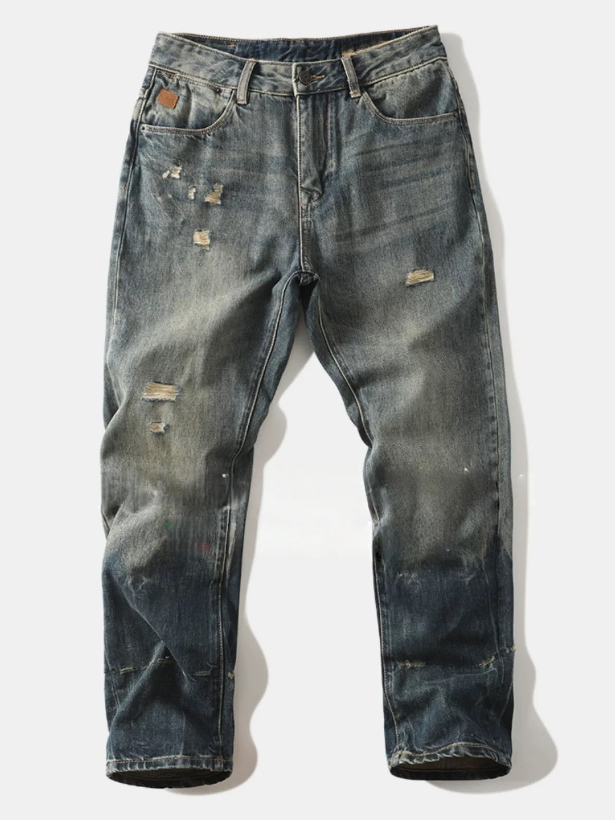 B2 - Pantalon Droit Petit Non-Élastique