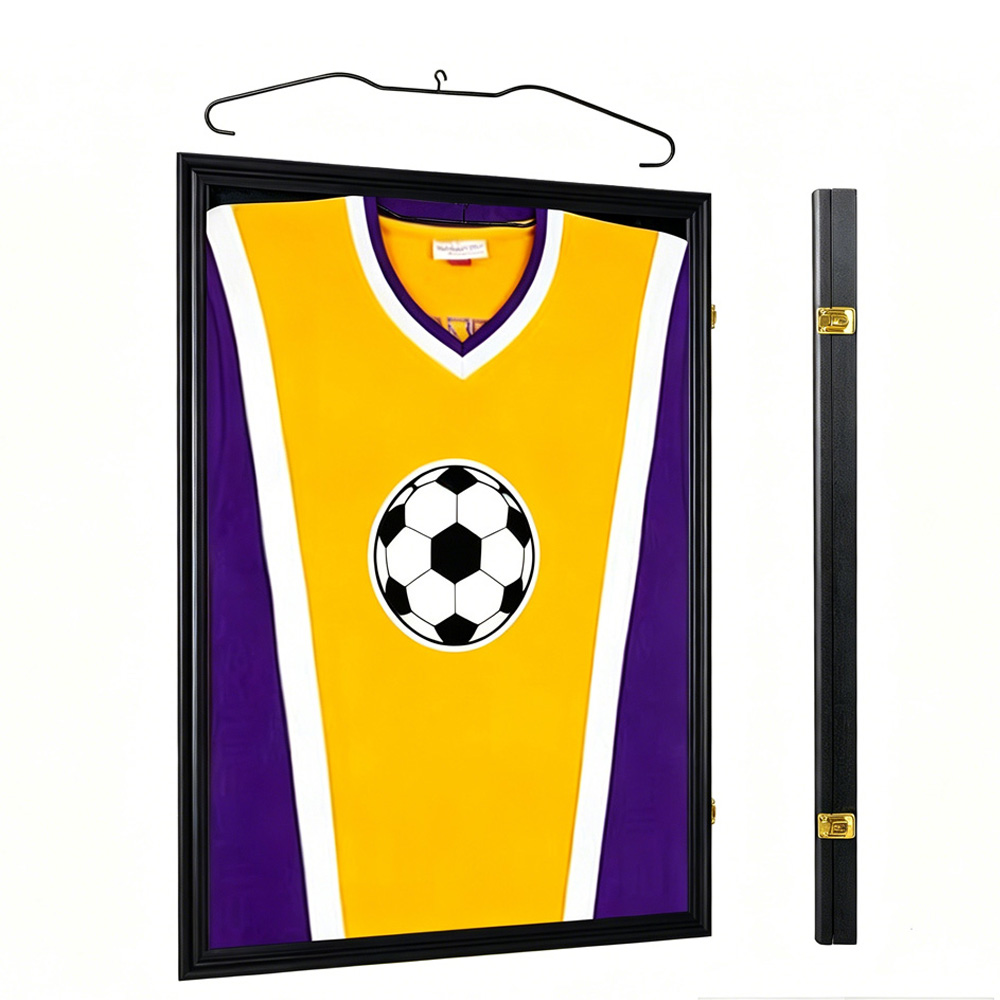 Vitrine jersey 24x32po acrylique UV cadre mural baseball basketball