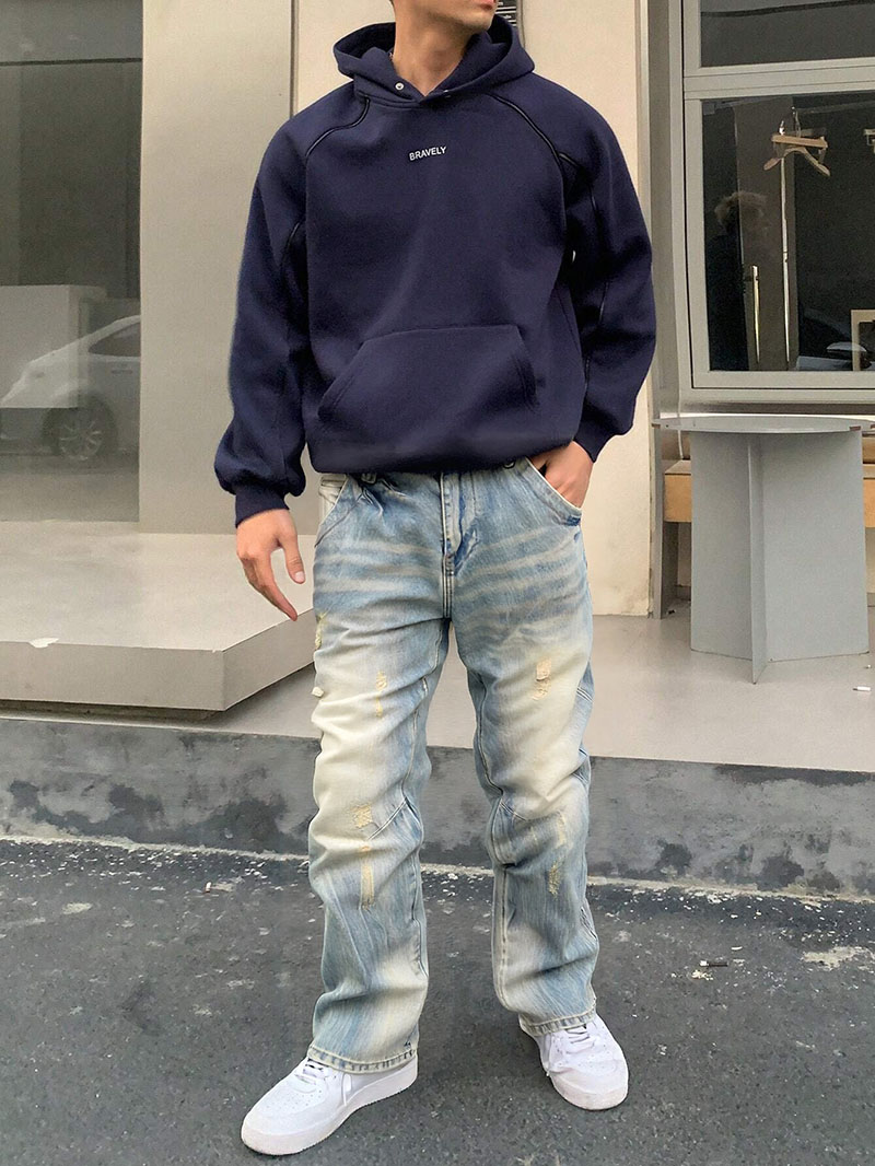 B2 - Pantalon droit jambes courtes non-élastique