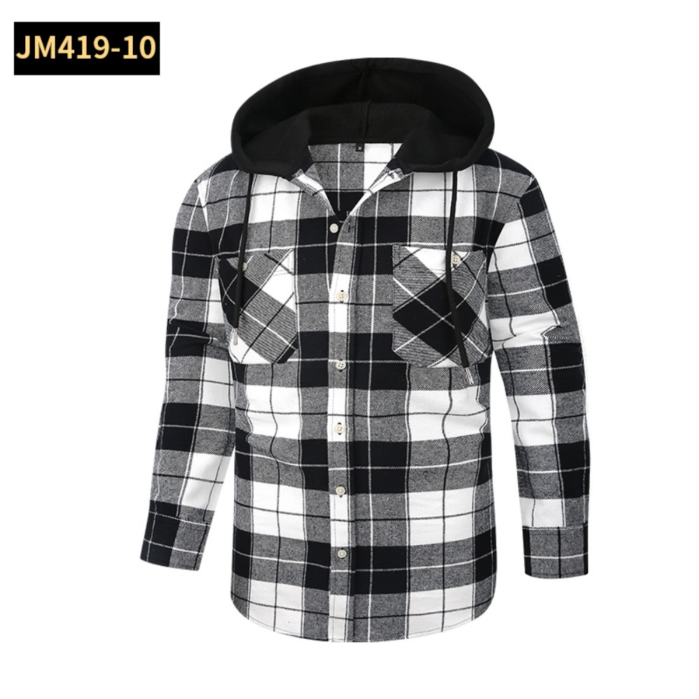 JM419 chemise carreaux capuche
