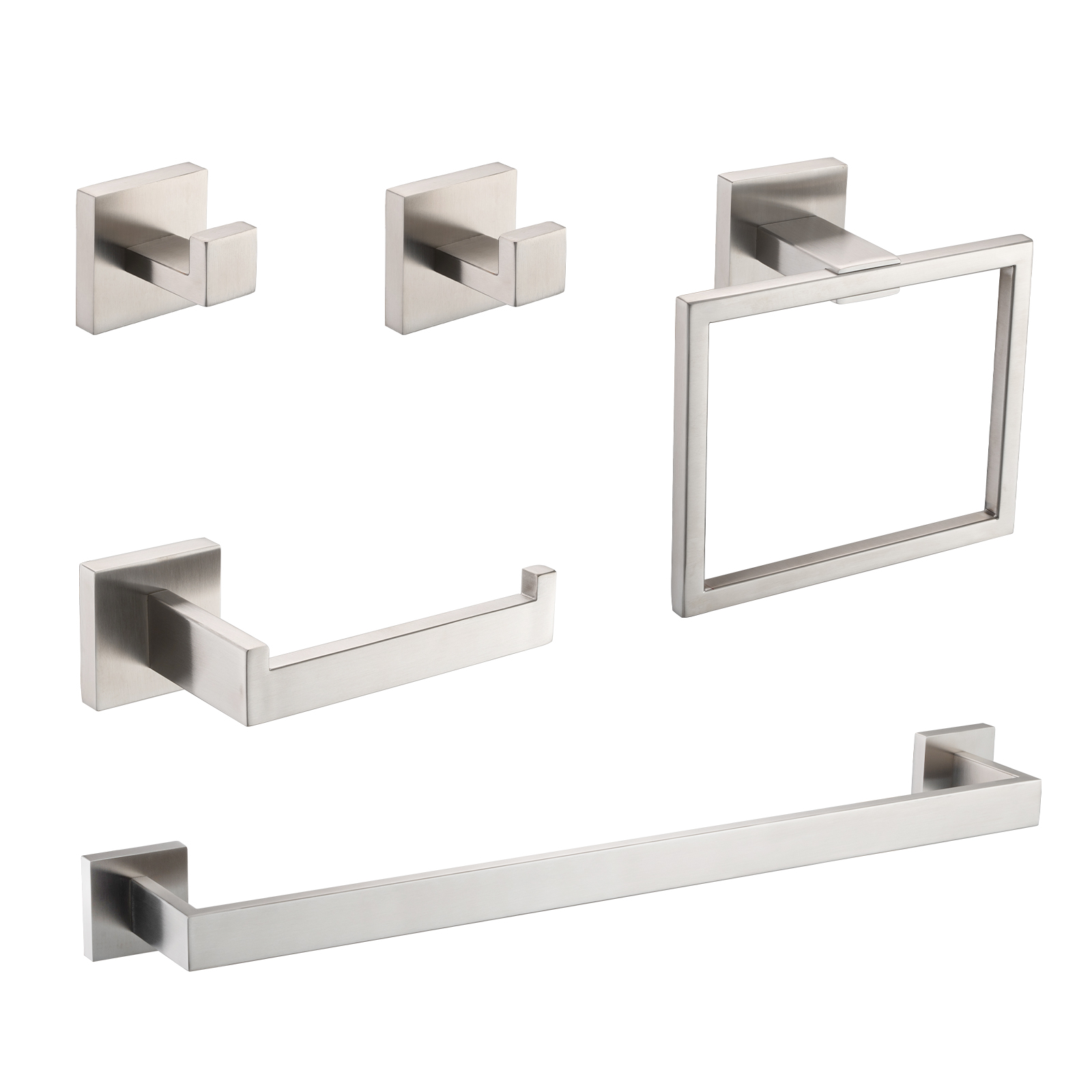 Ensemble salle de bain 5 pcs SUS304 brossé