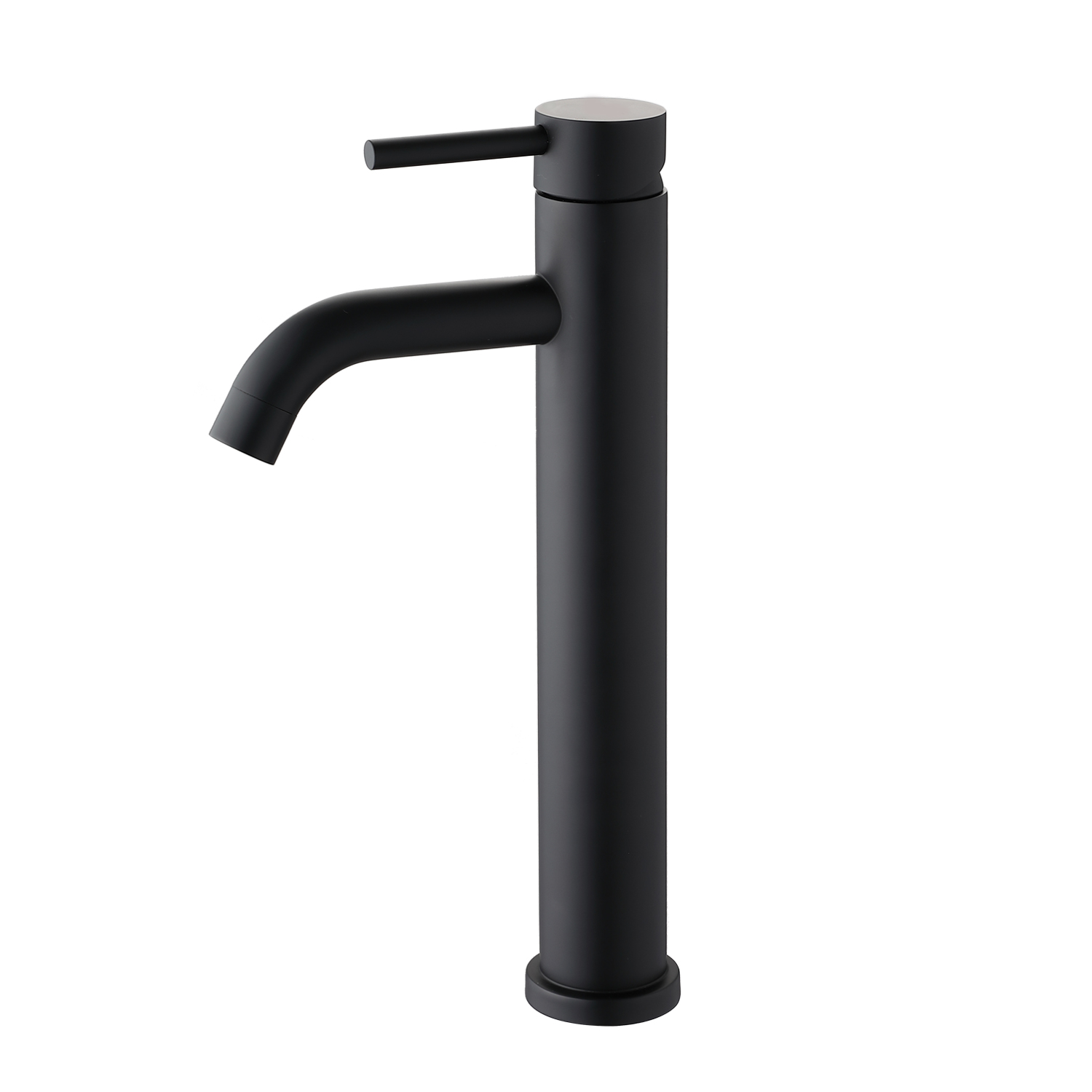 Robinet salle bain simple trou noir mat/nickel/or brossé