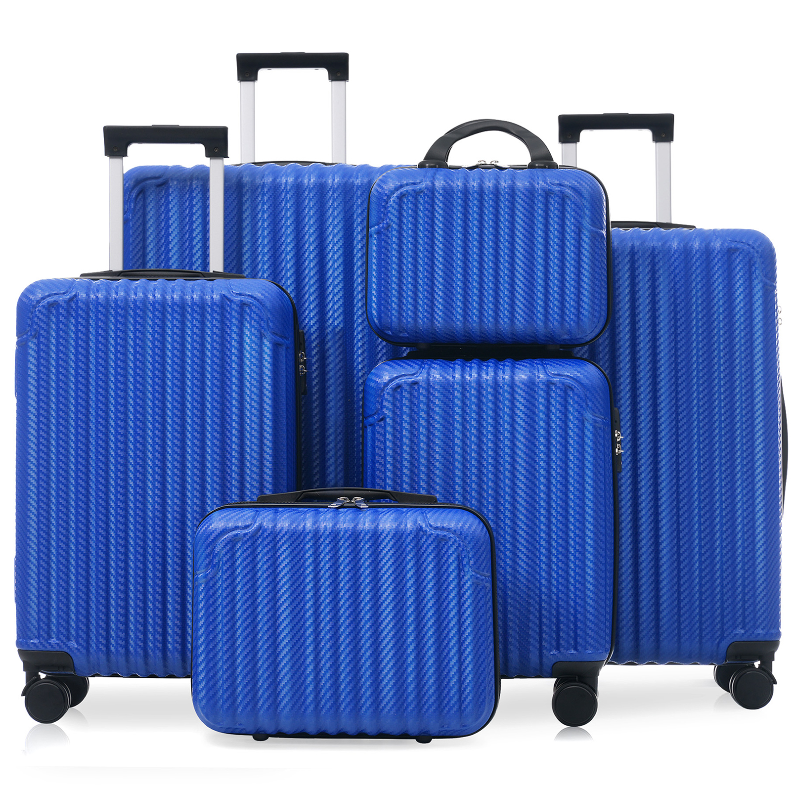 Ensemble 6 valises ABS, roues pivotantes, serrure TSA, légères