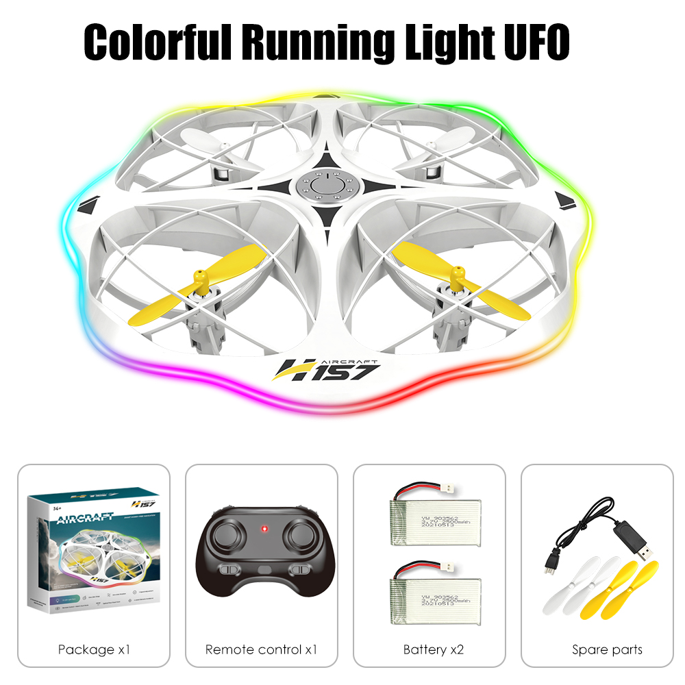Drone électrique double H158 blanc