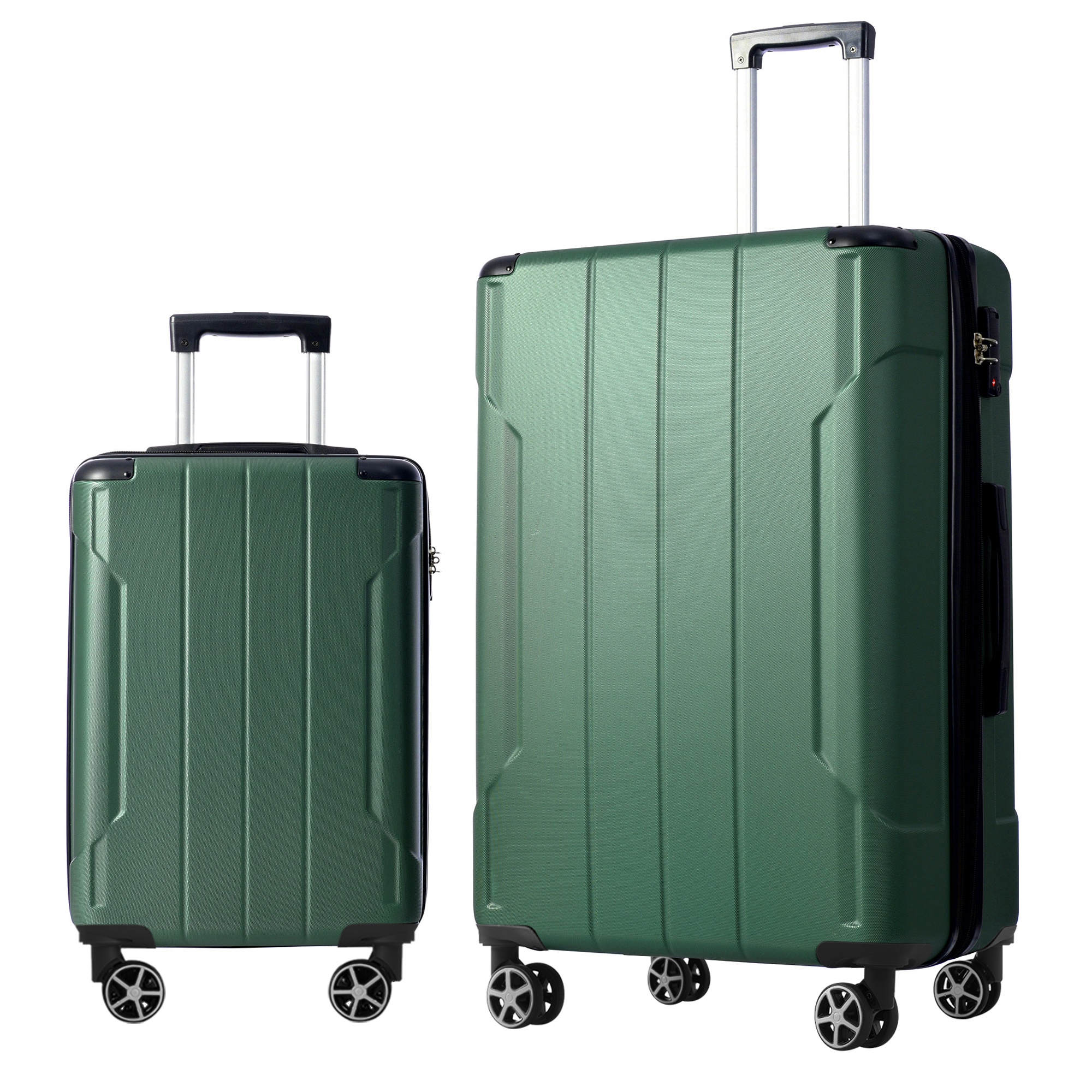 Ensemble valises ABS rigide 2 pcs extensible serrure TSA