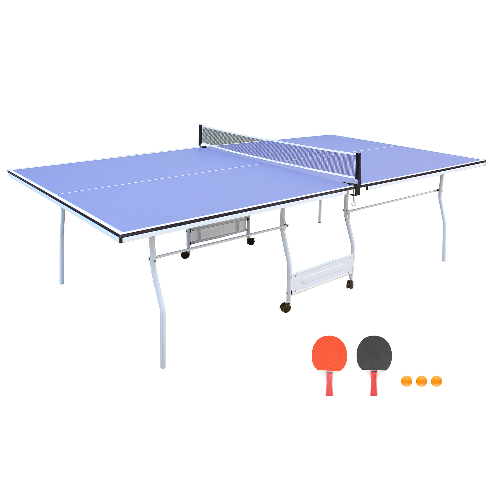 Table tennis 9 pi pliable, portable, accessoires inclus