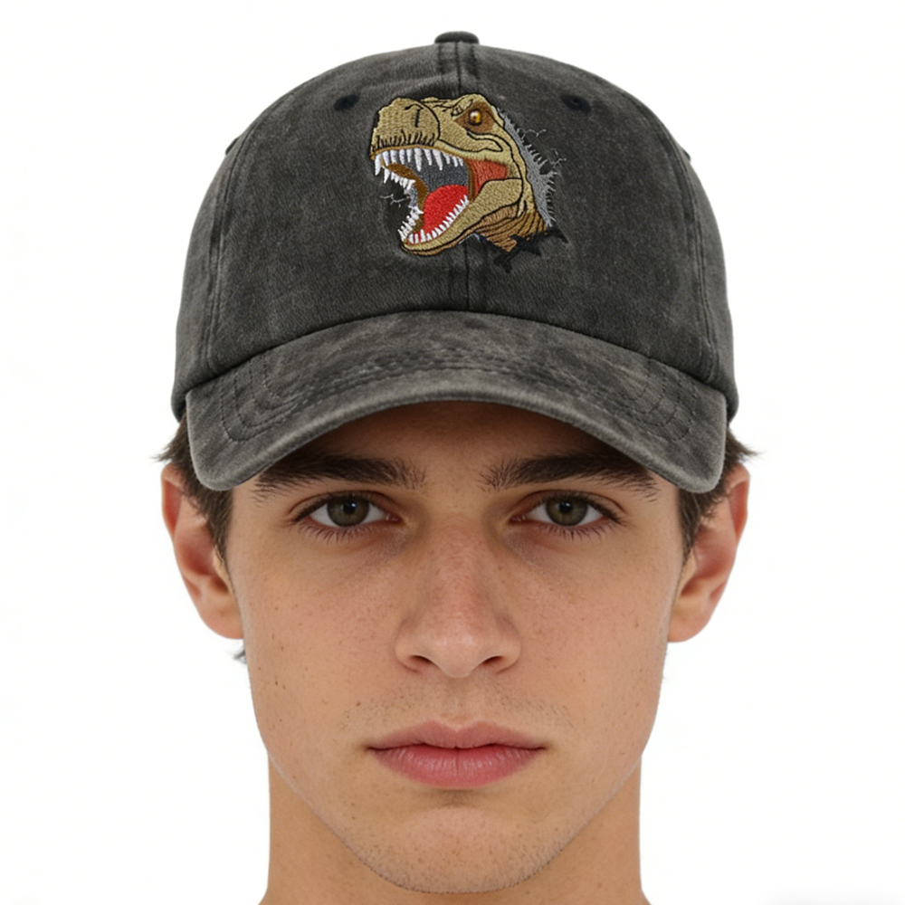 Casquette baseball dinosaure amusante pour femme