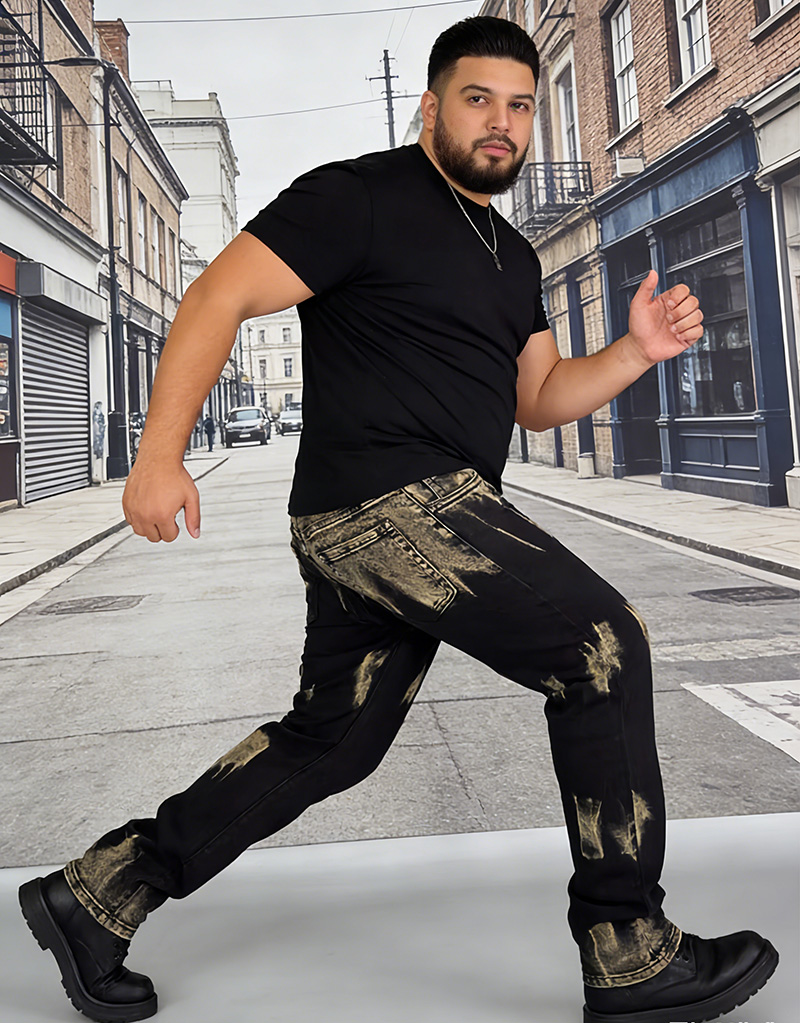 Pantalon droit étirable mince Shanxi