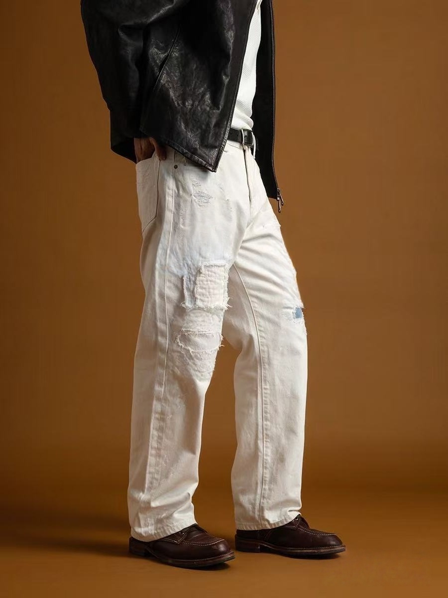 B2 - Pantalon Droit Petit Non-Élastique
