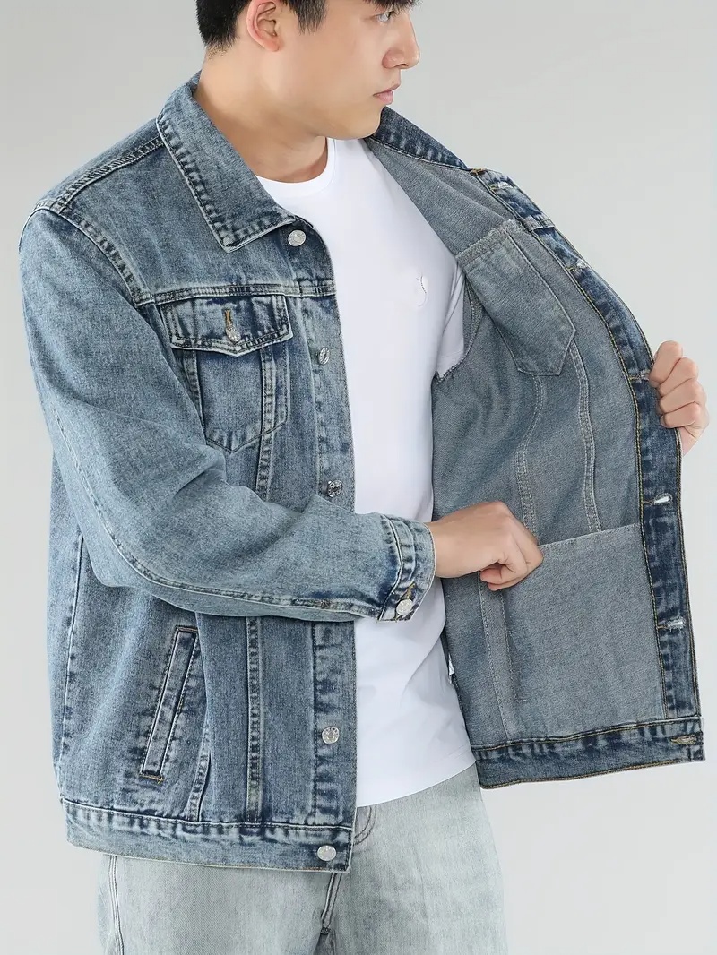 Veste denim ajustée formelle