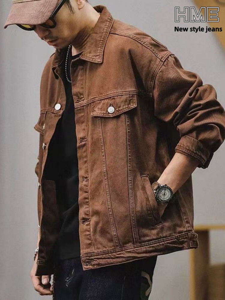 Veste denim formelle ajustée