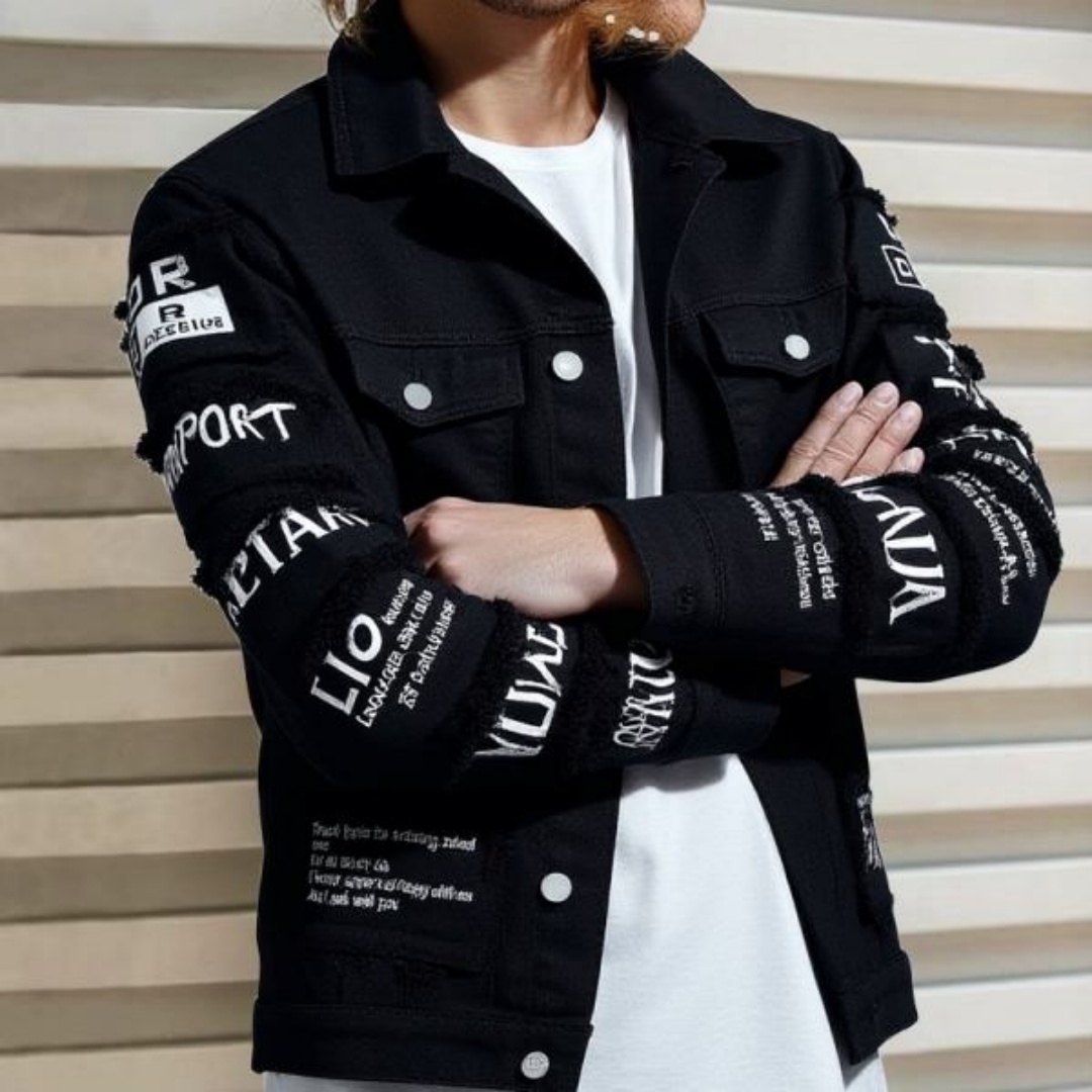 Veste denim ample style coréen