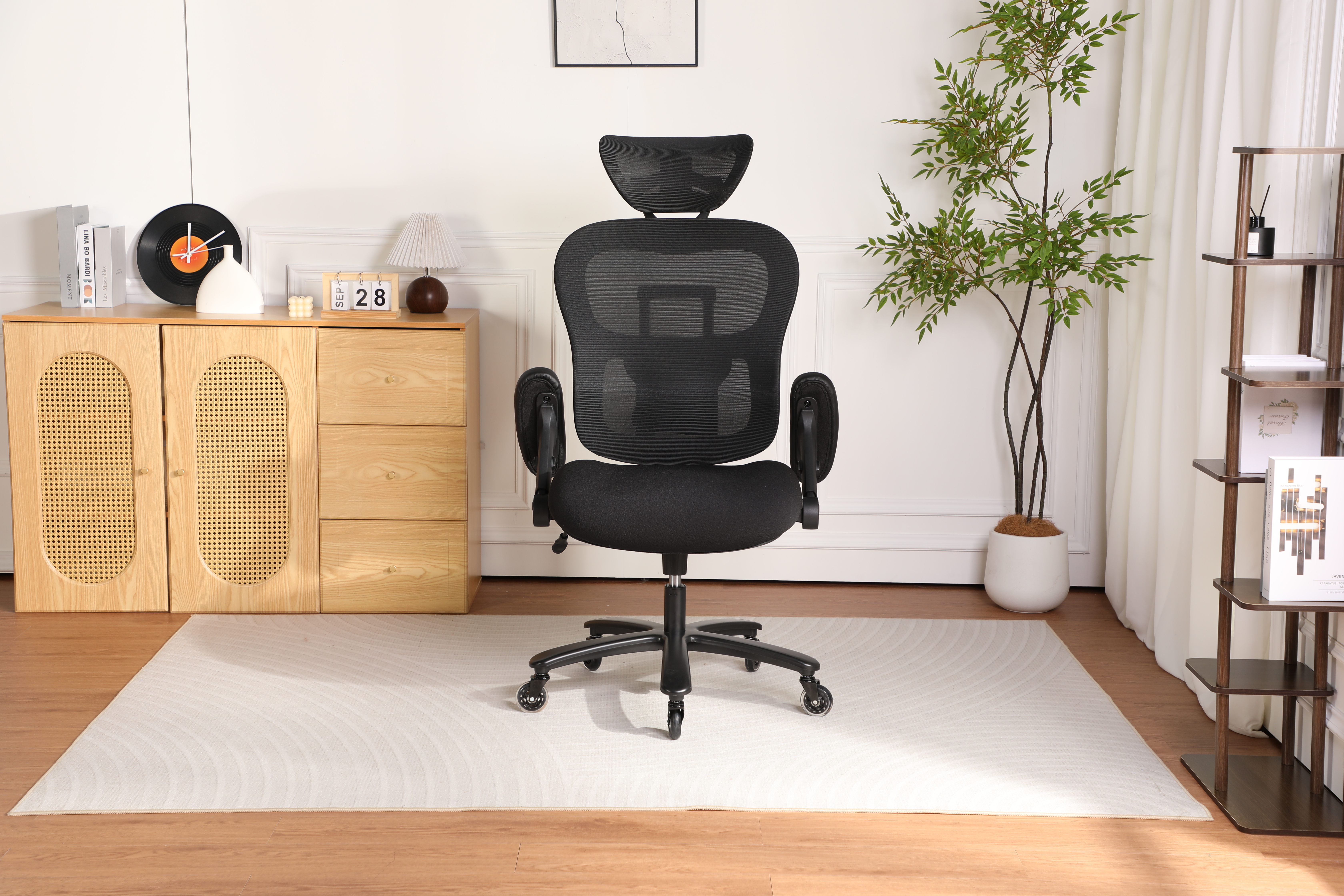 Chaise bureau 500 lb maille respirante dossier ajustable noir