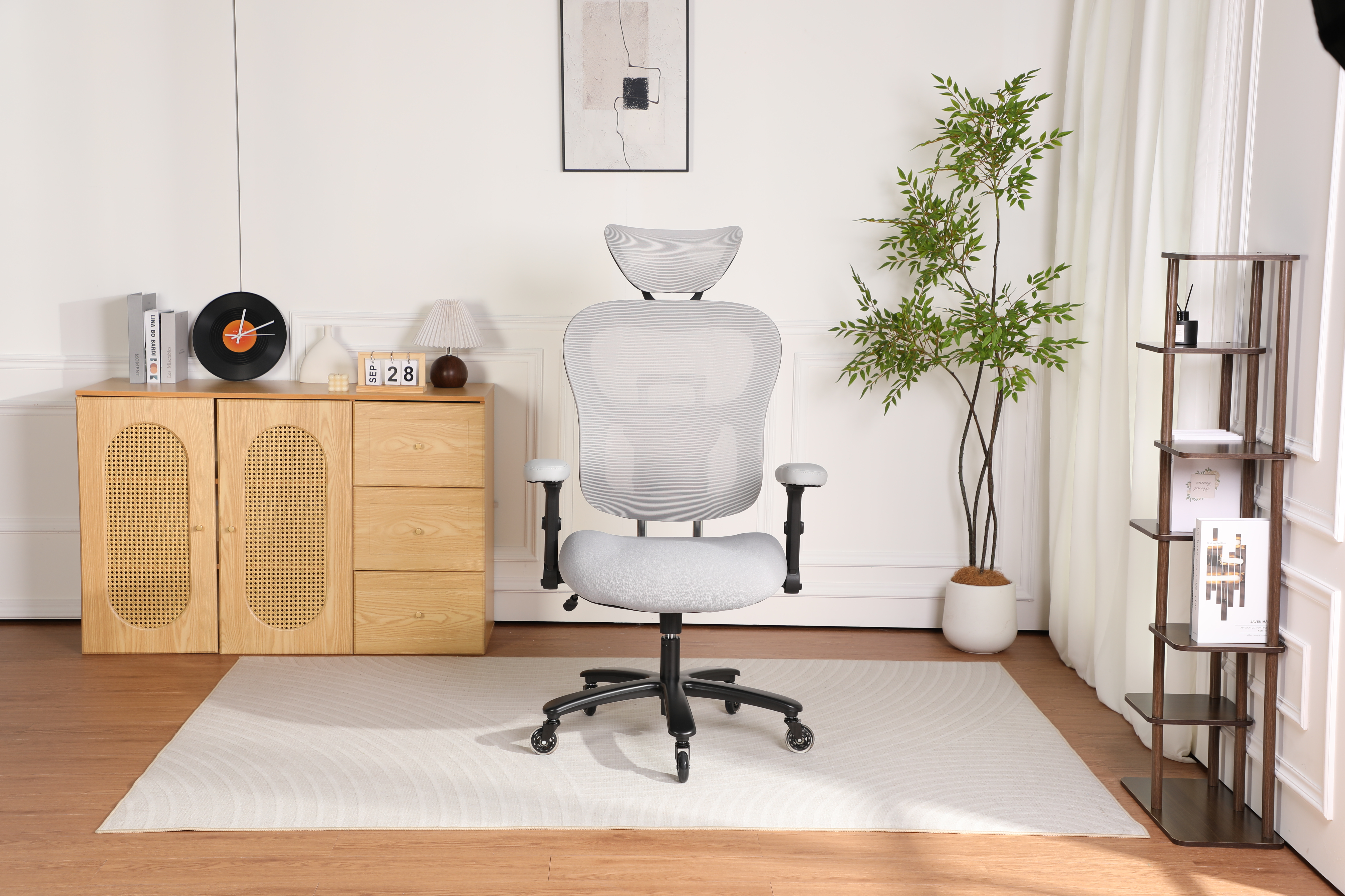 Chaise bureau 500 lb maille respirante dossier gris