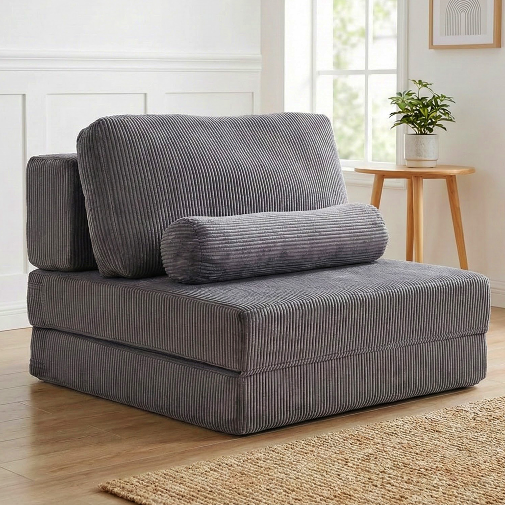 Sofa modulaire château pliable gris anthracite