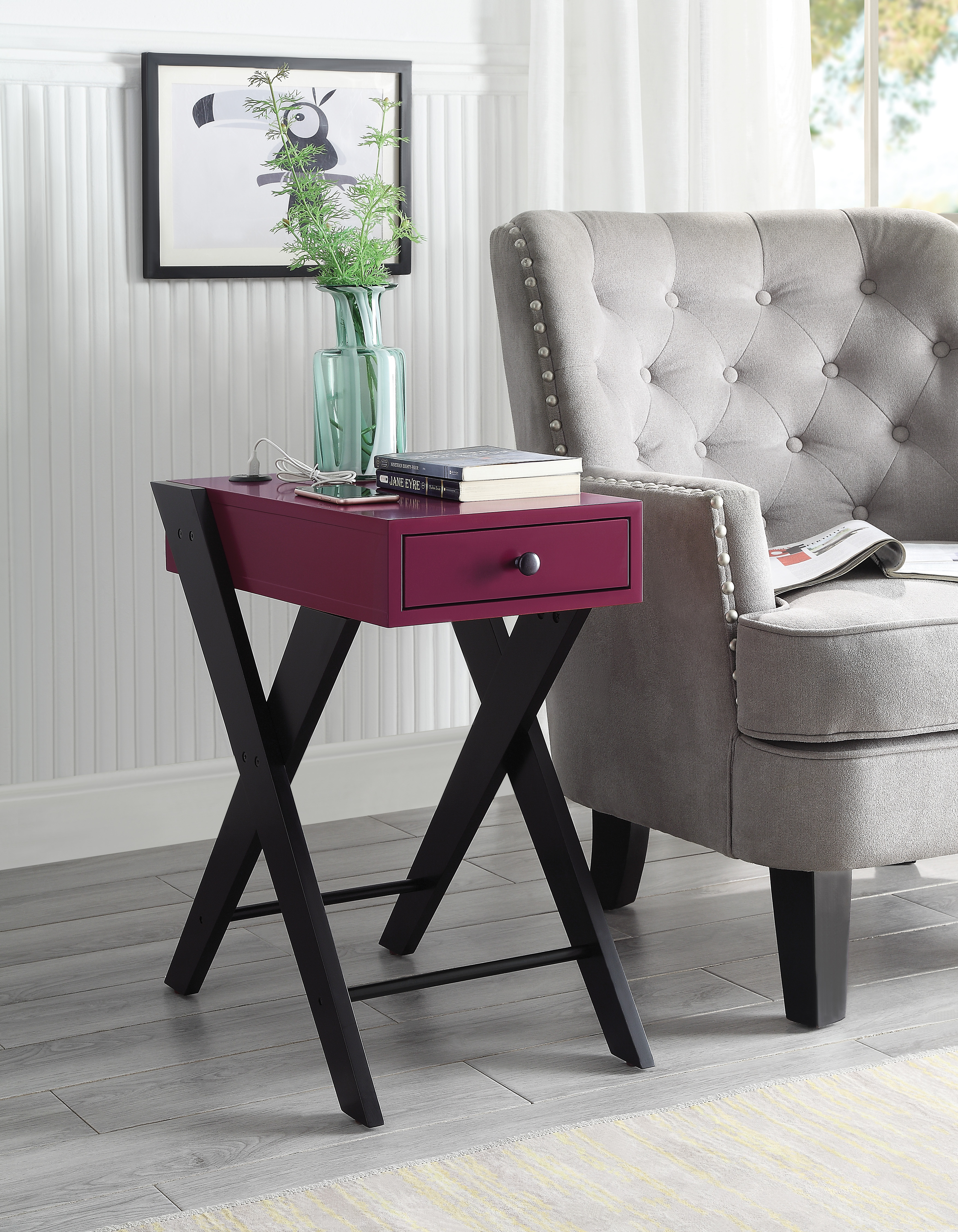 Table appoint Fierce port USB intégré