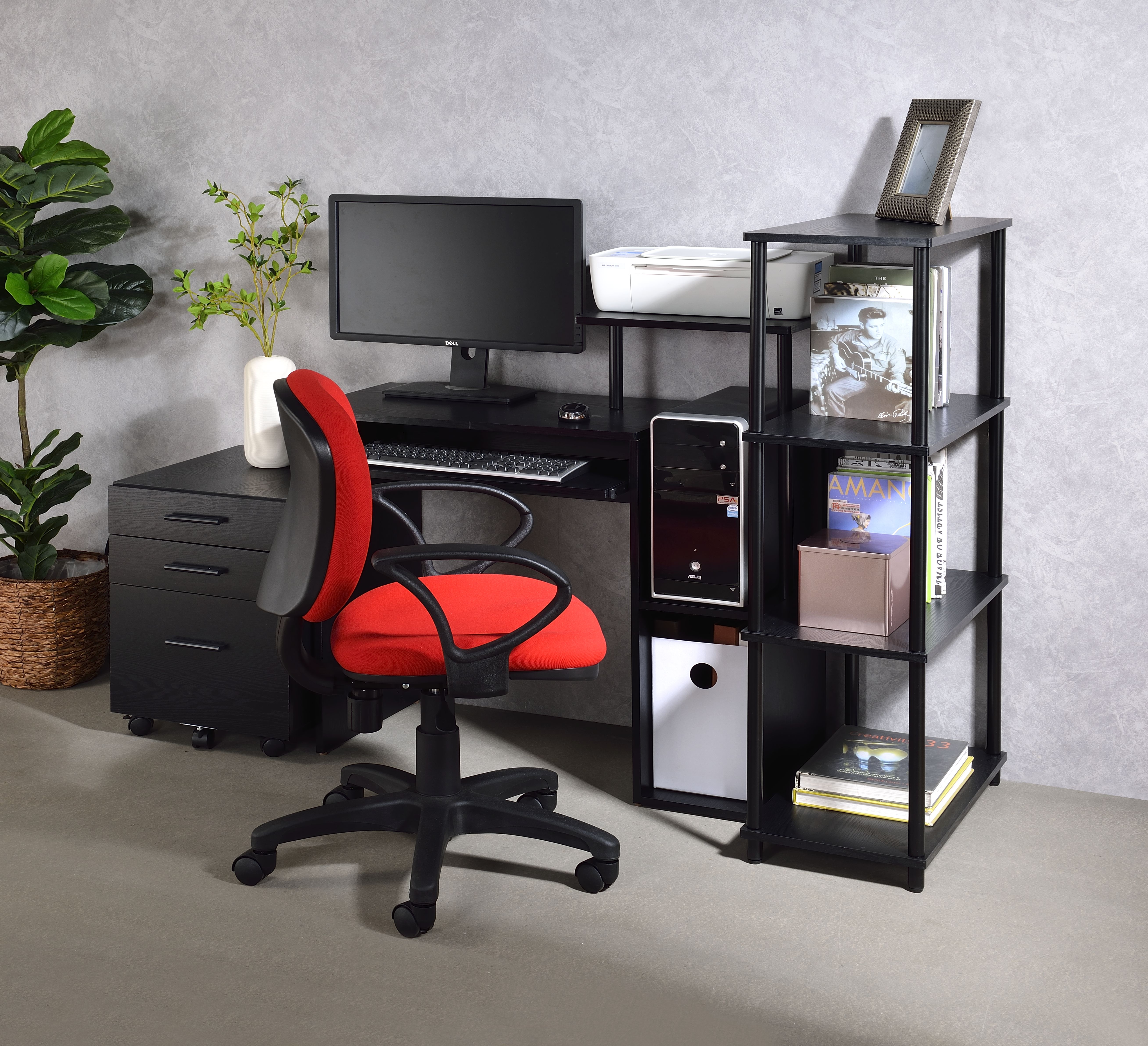 Bureau ordinateur Lyphre noir