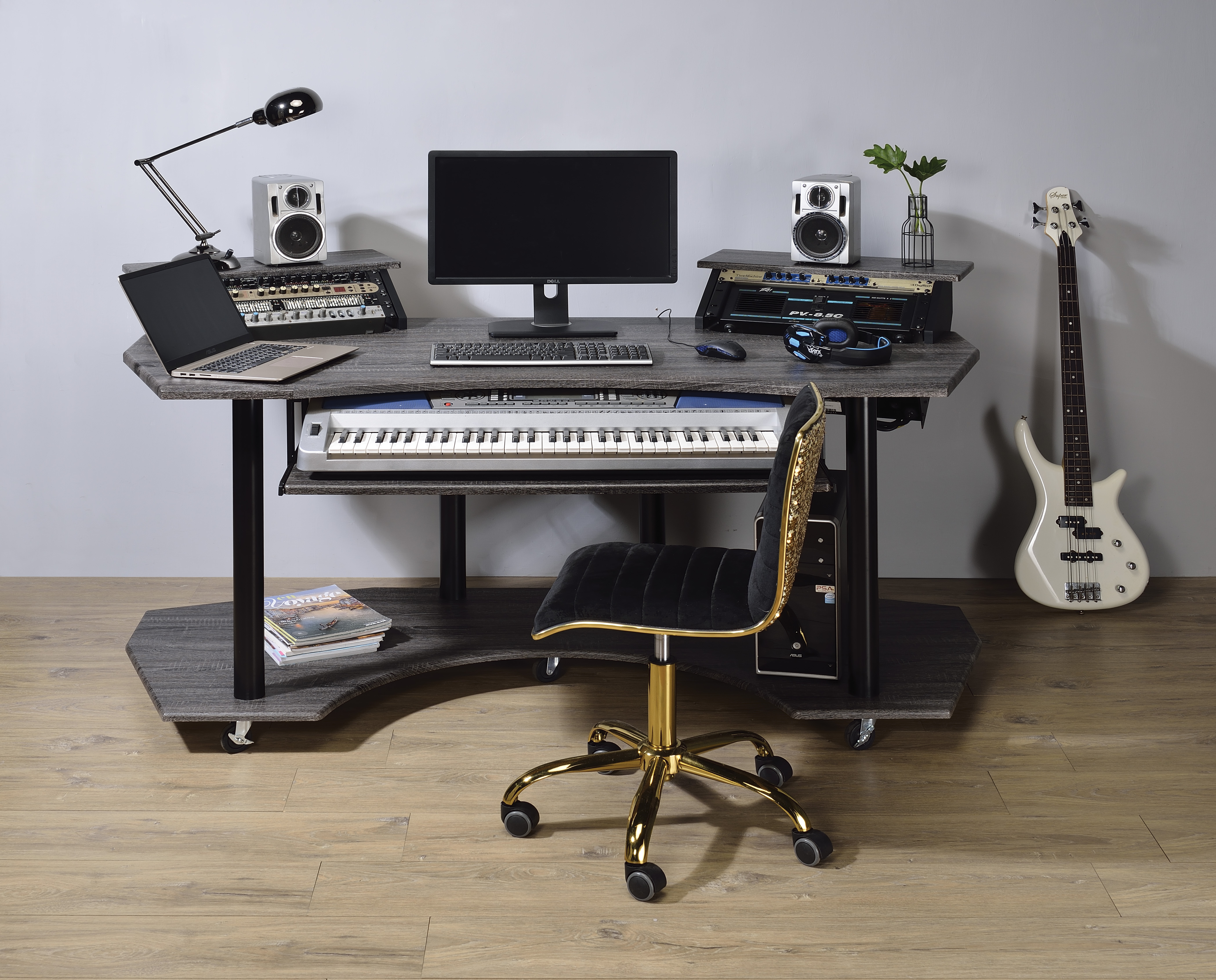 Bureau Eleazar 71 po noir, studio enregistrement