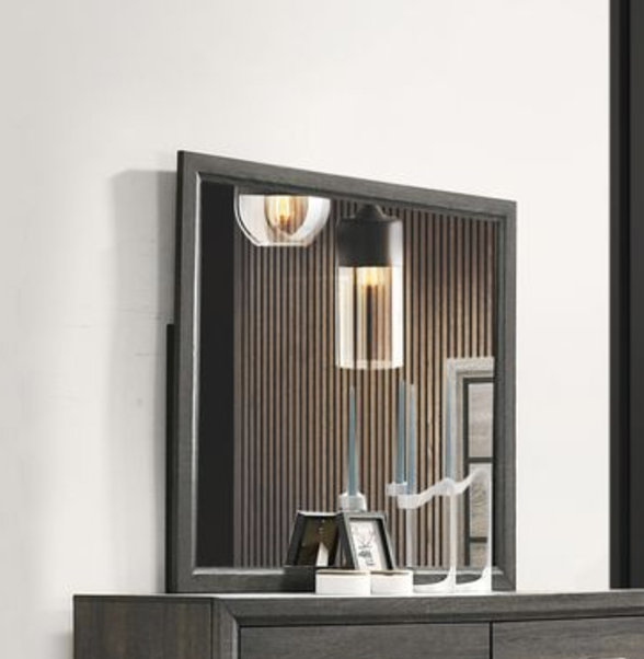 Miroir Valdemar gris vieilli