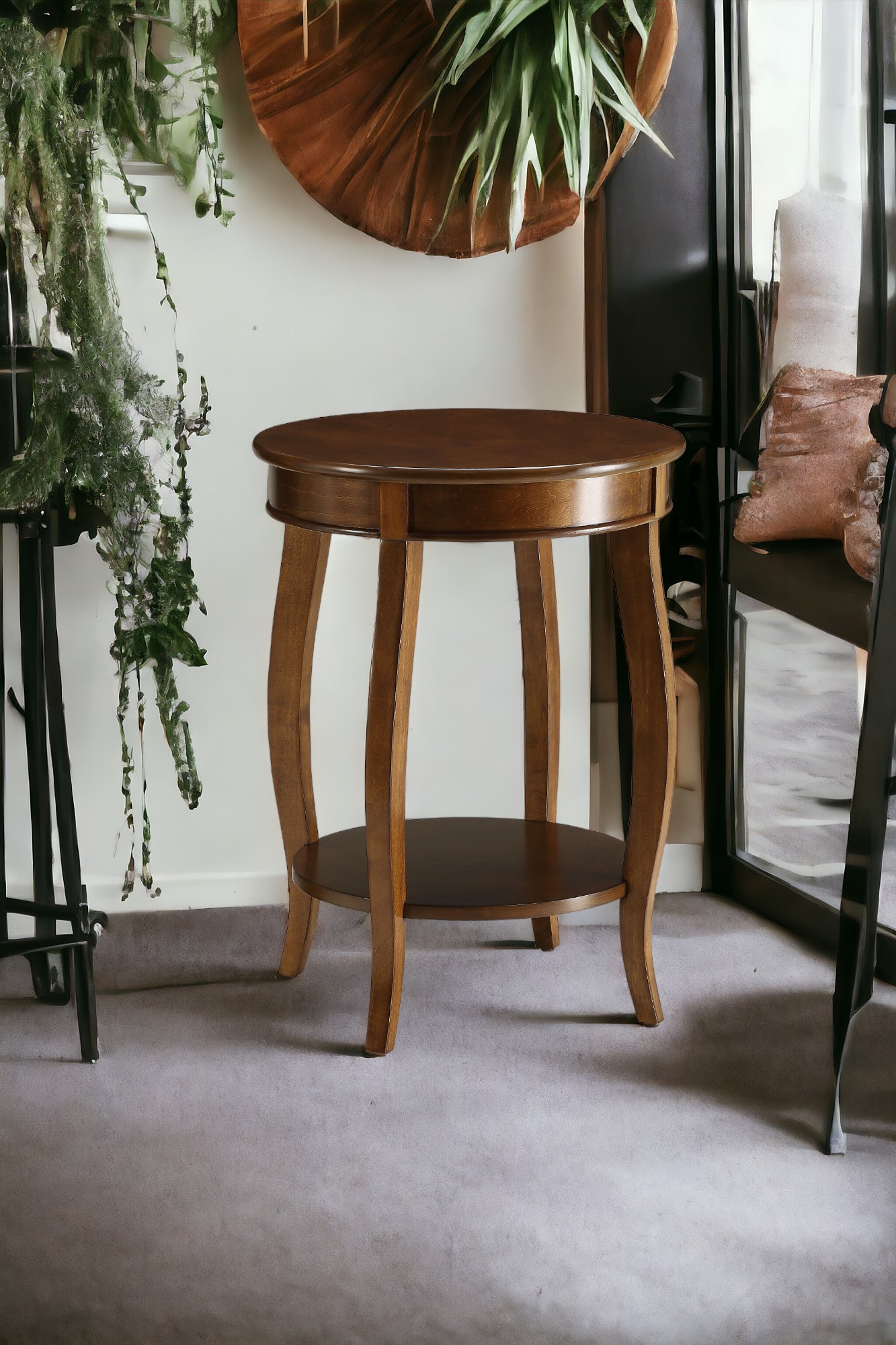 Table d'appoint Aberta fini noyer